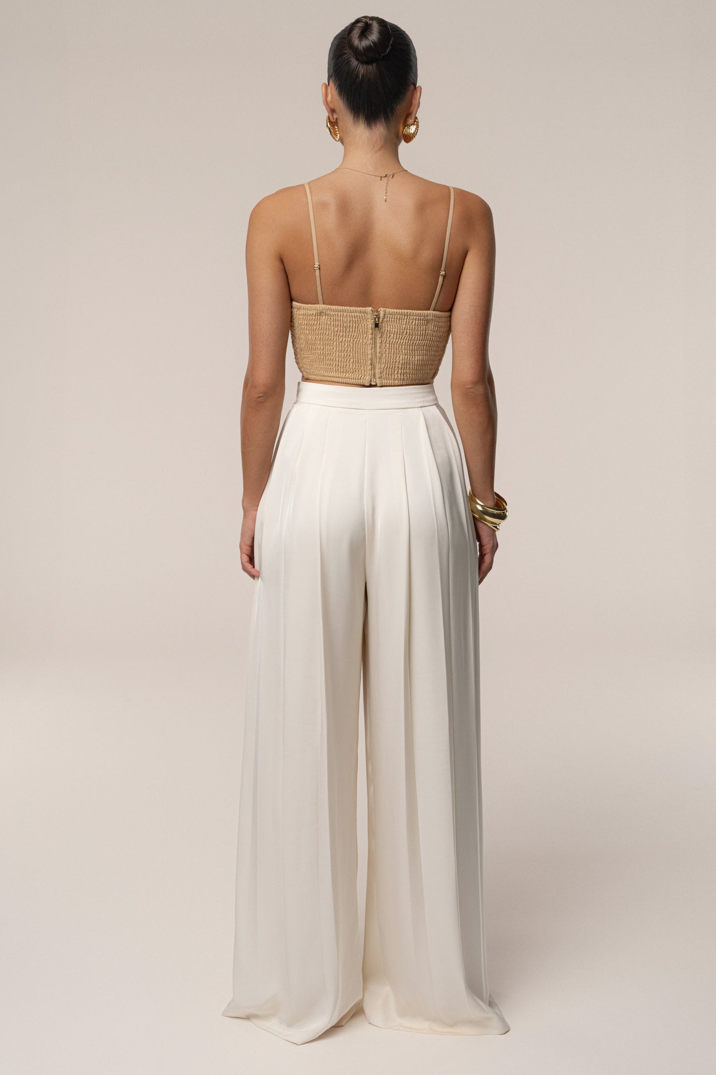 PRE-ORDER Beige Sail Away Texture Bustier JLUXLABEL