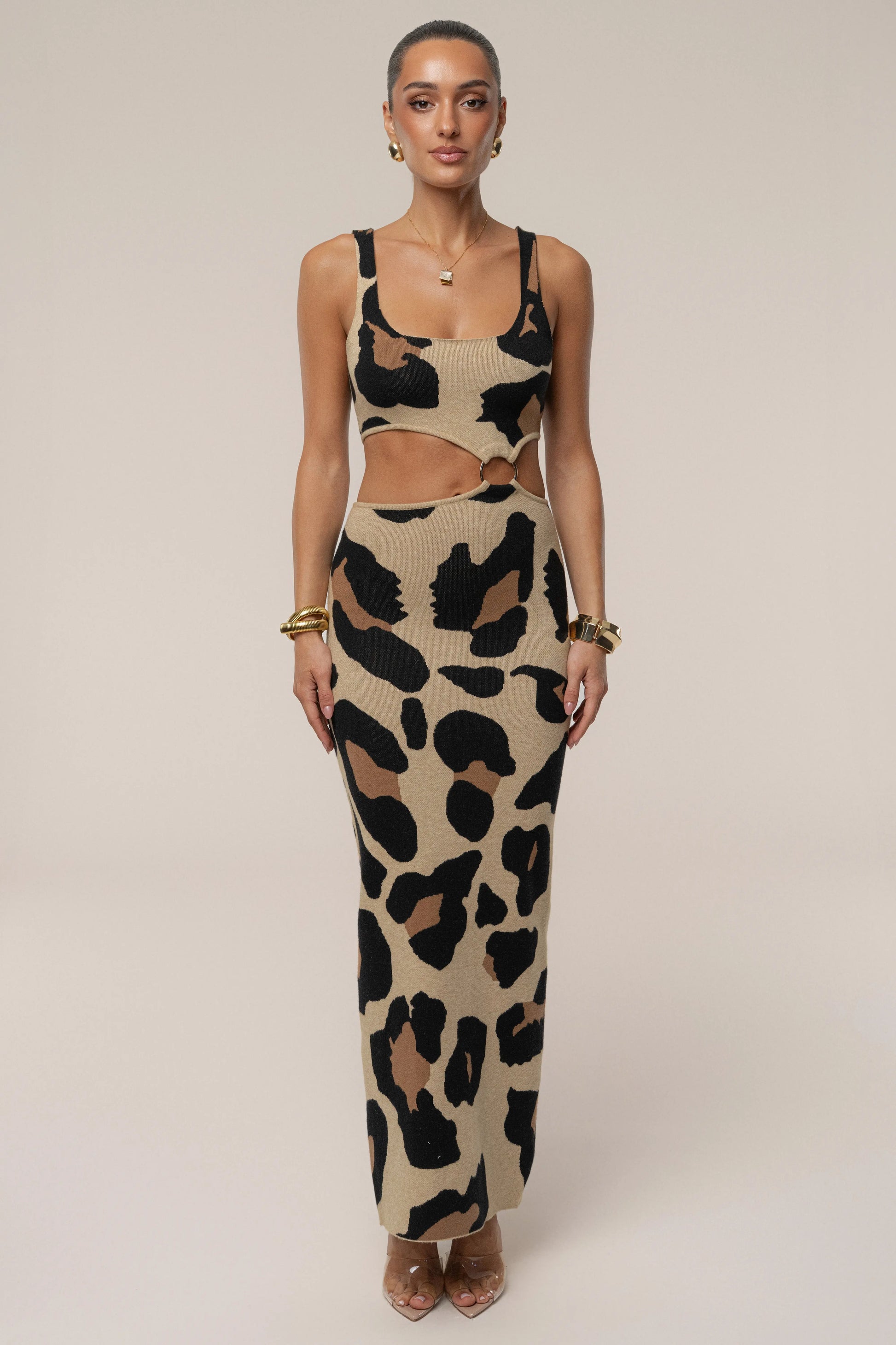 Leopard Zahara Print Maxi Dress JLUXLABEL