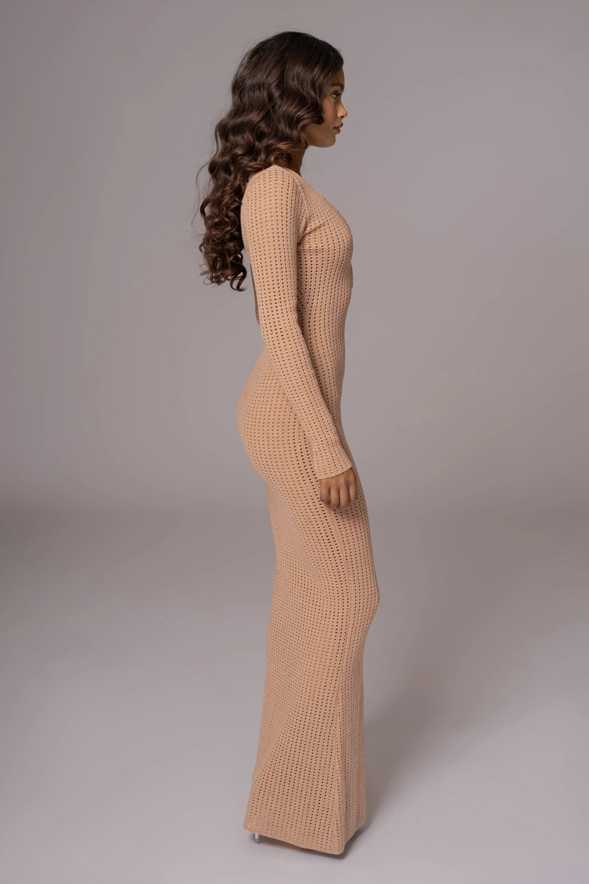 Sand Sol Sweater Knit Dress JLUXLABEL