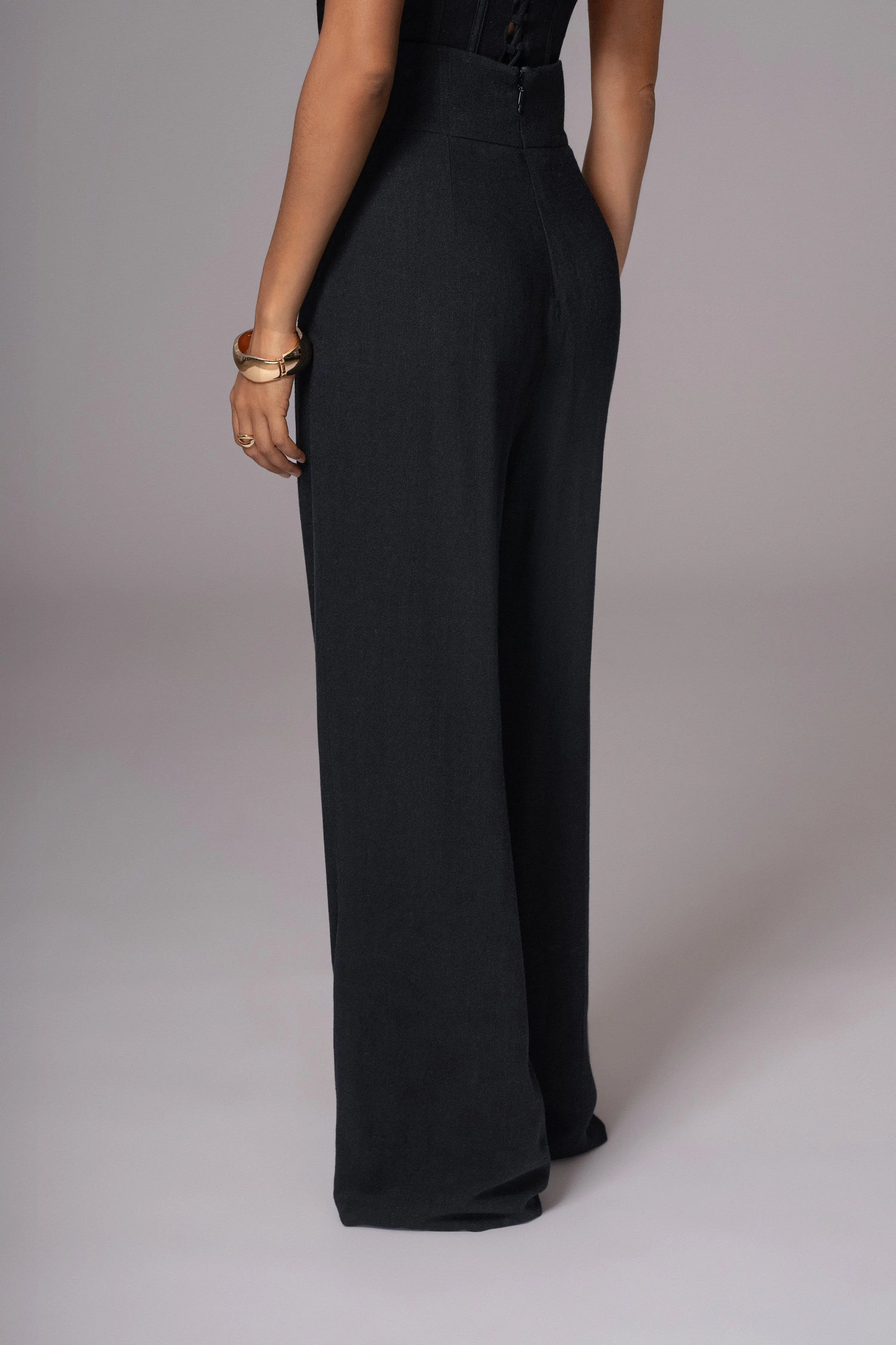Black Explorer Linen Pants JLUXLABEL