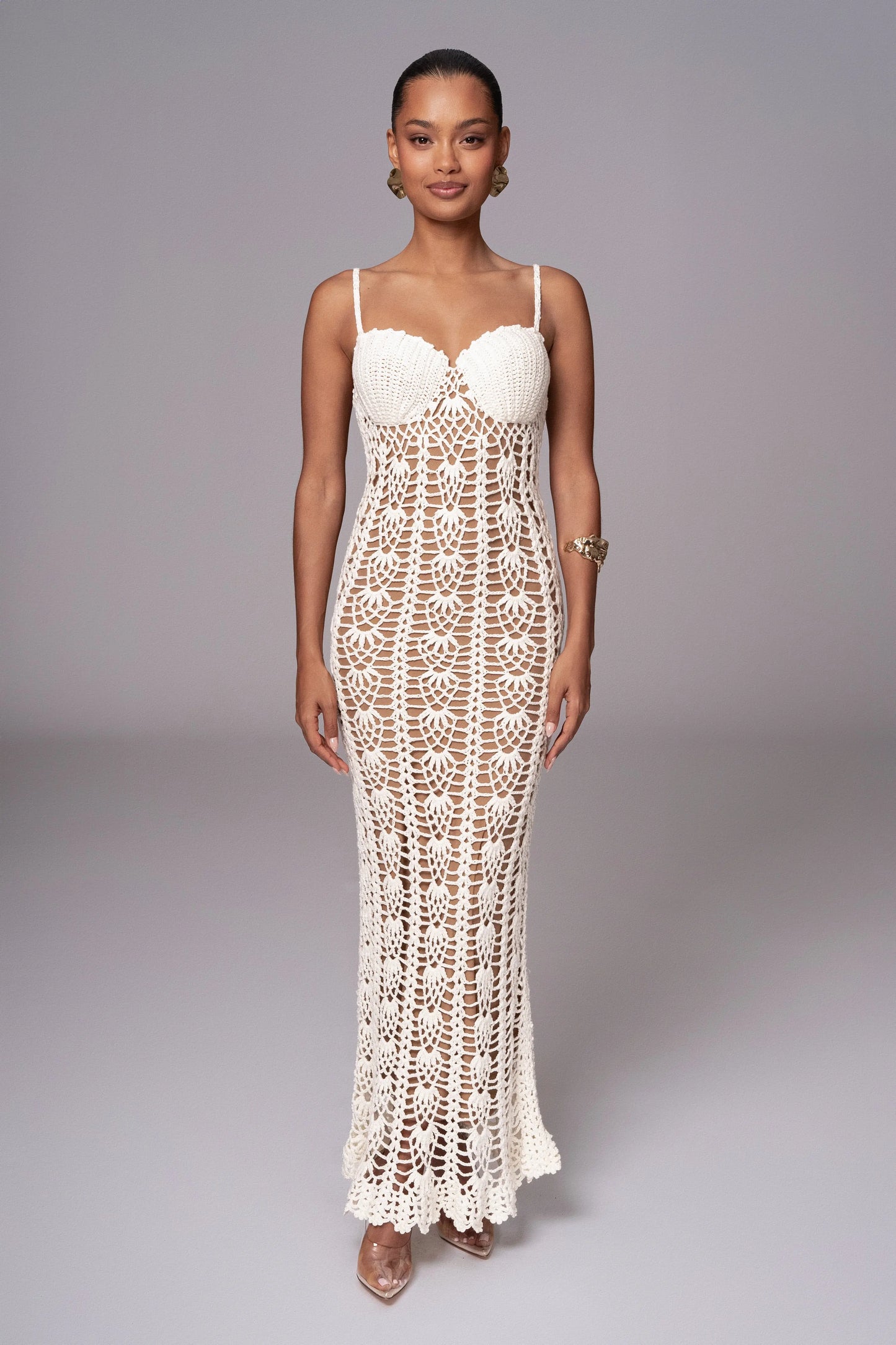 Ivory Odyssey Maxi Dress JLUXLABEL