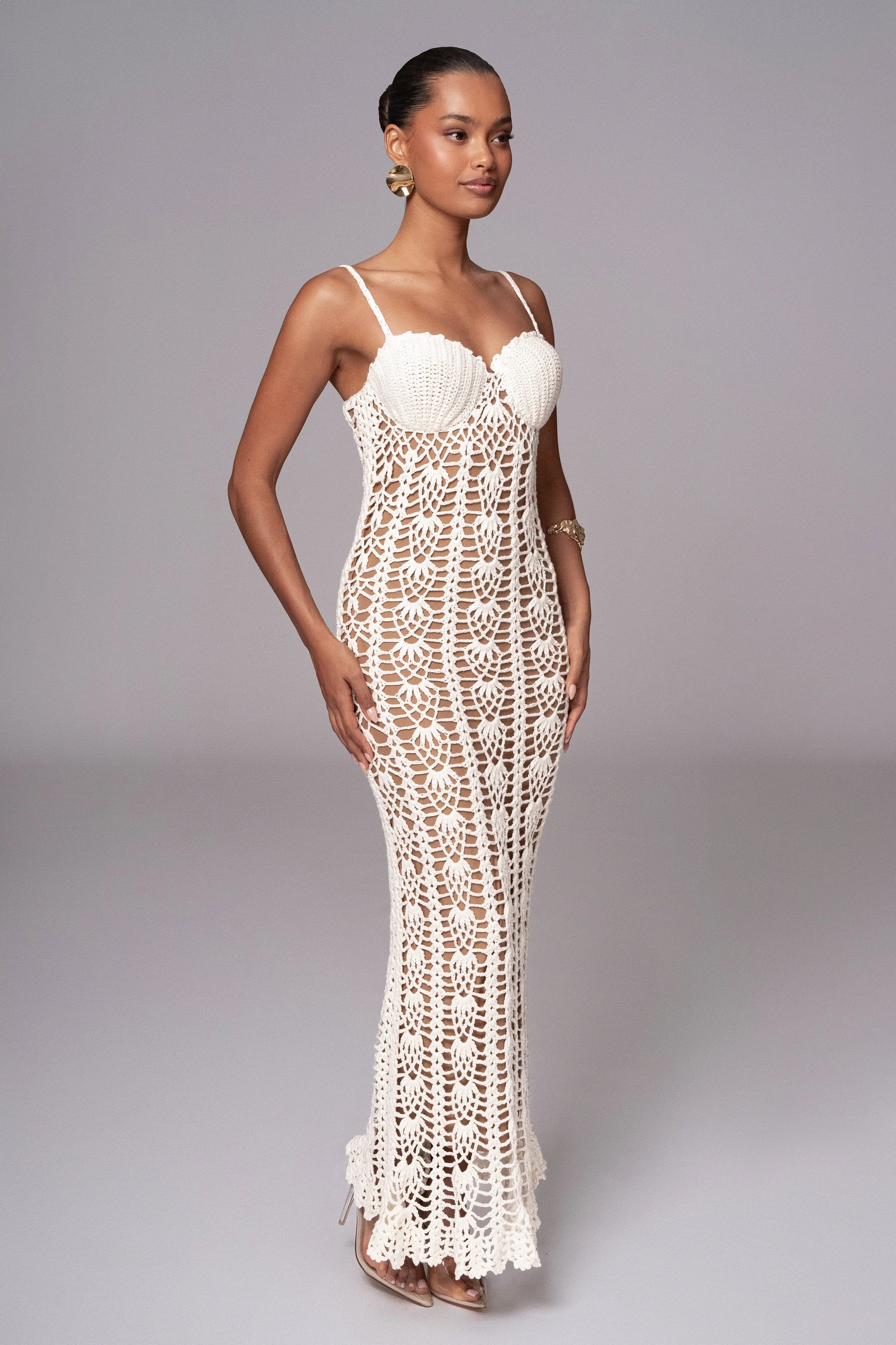 Ivory Odyssey Maxi Dress JLUXLABEL