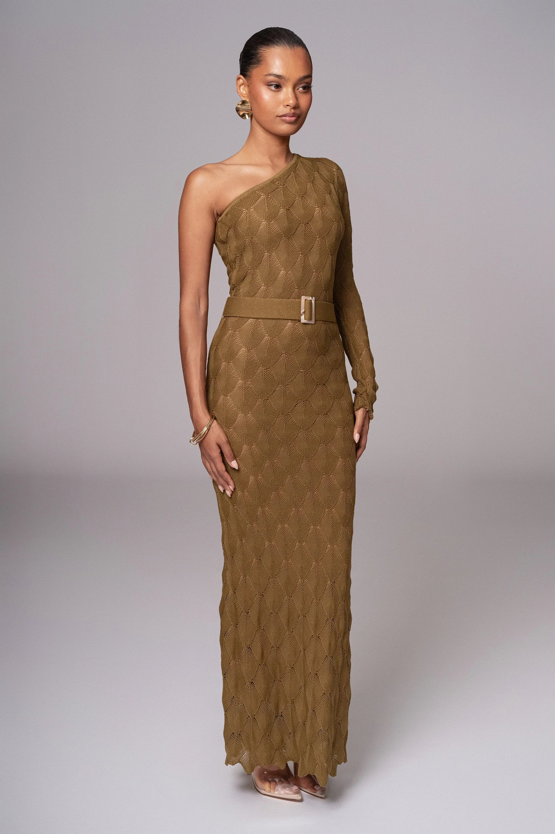 Olive La Costa One Shoulder Dress JLUXLABEL