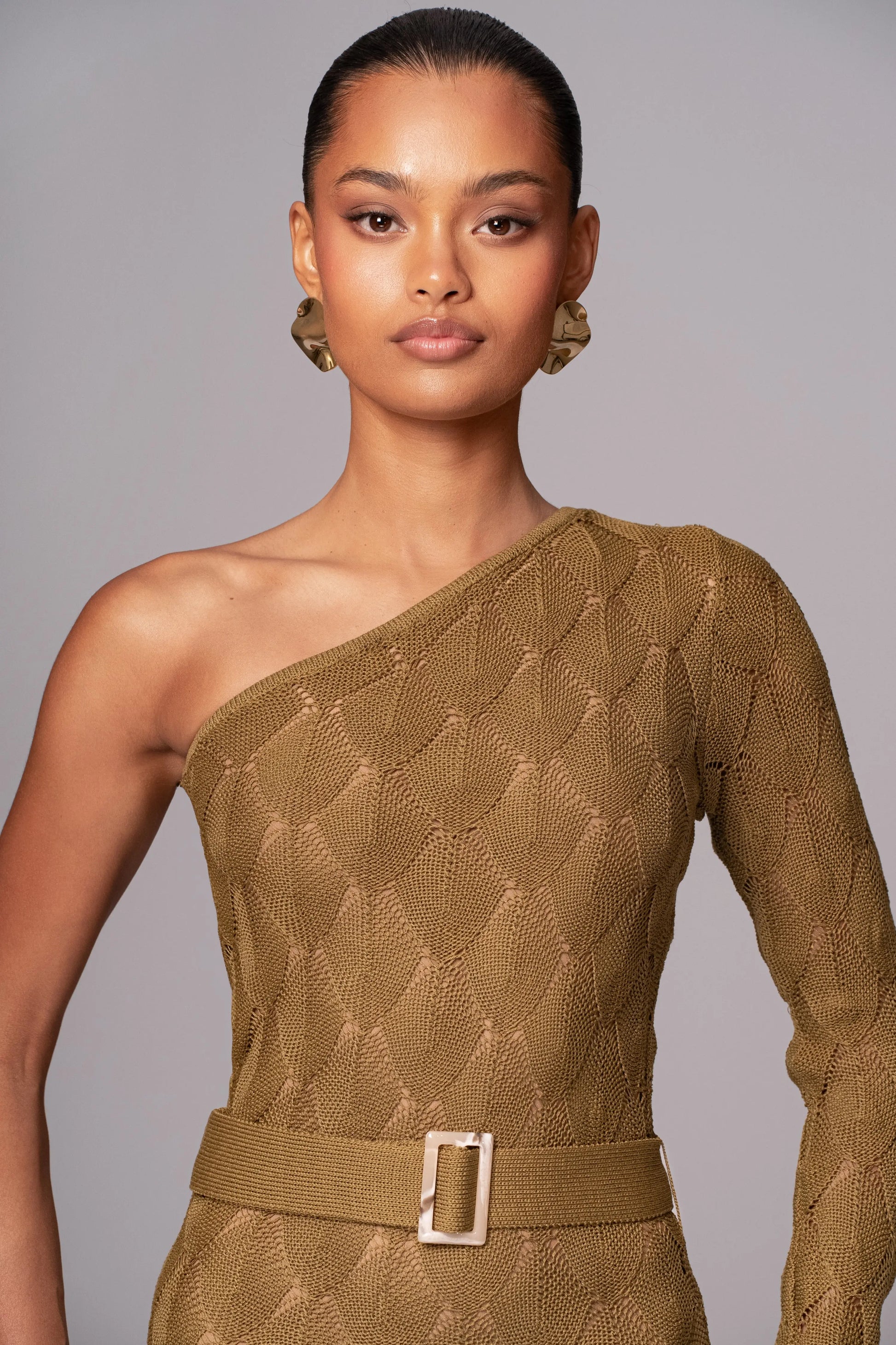 Olive La Costa One Shoulder Dress JLUXLABEL