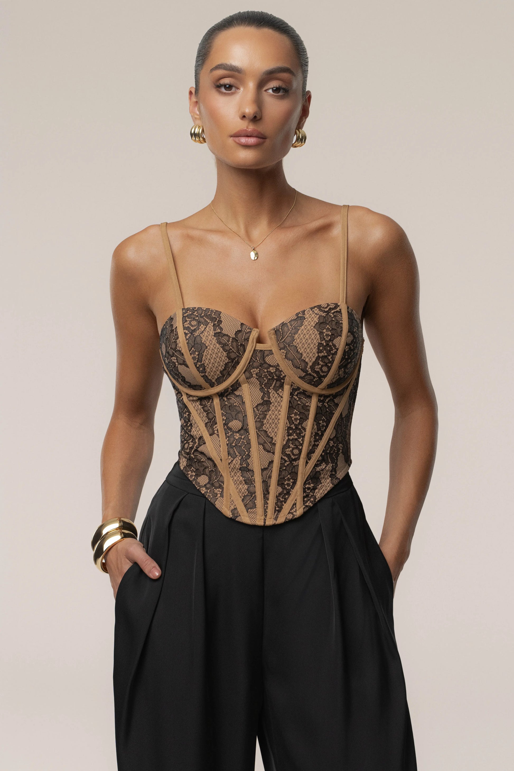 Black Desire Lace Corset JLUXLABEL