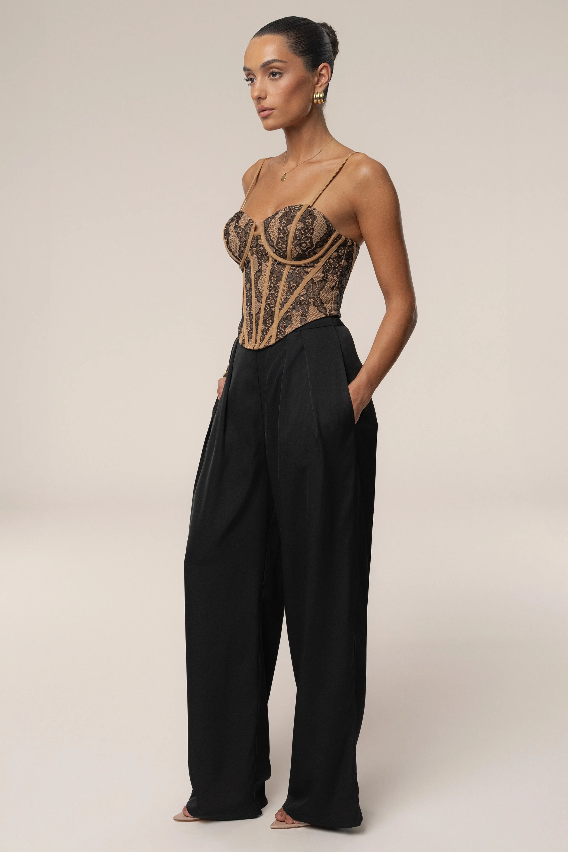 Black Desire Lace Corset JLUXLABEL