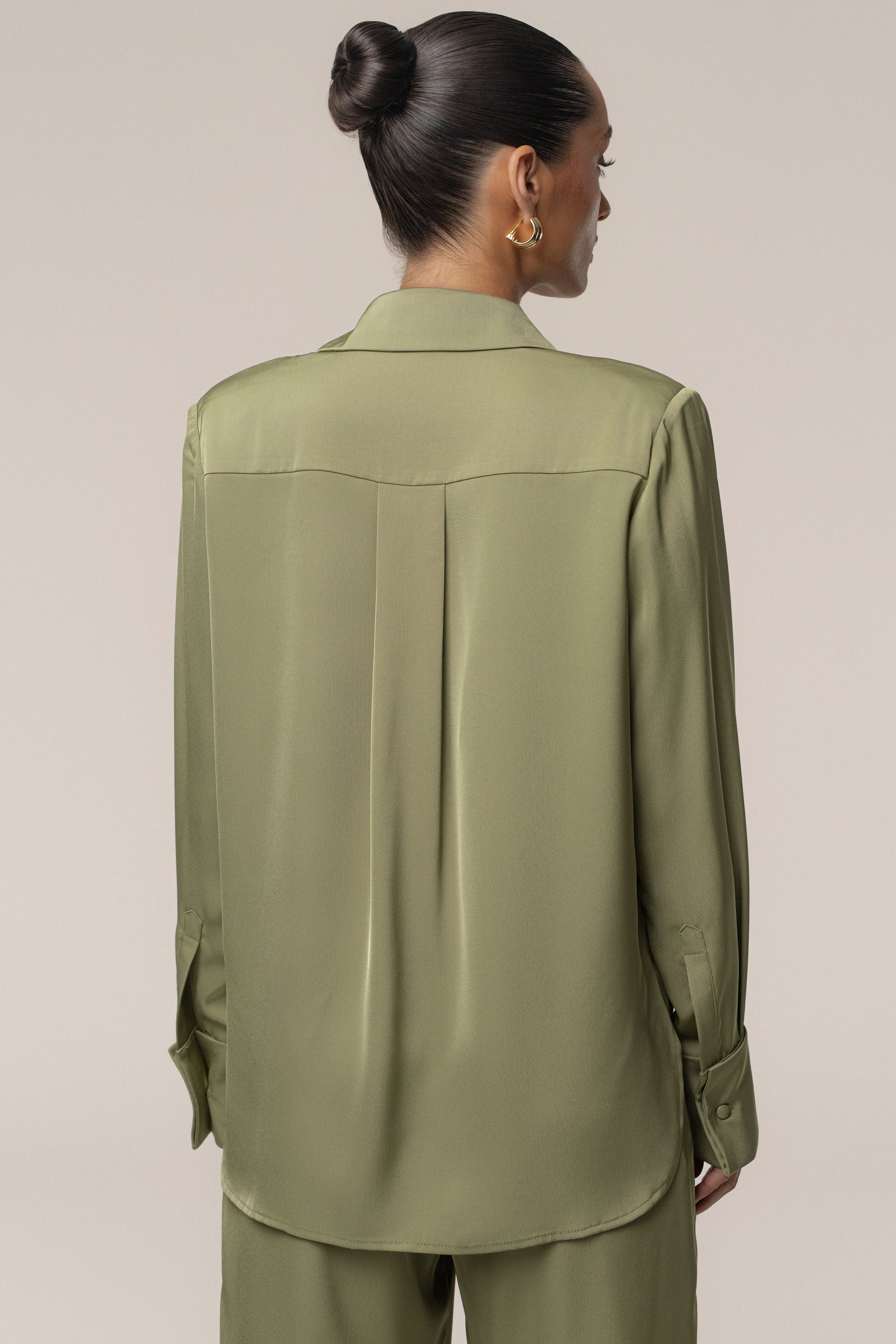 Olive Misty Button Up