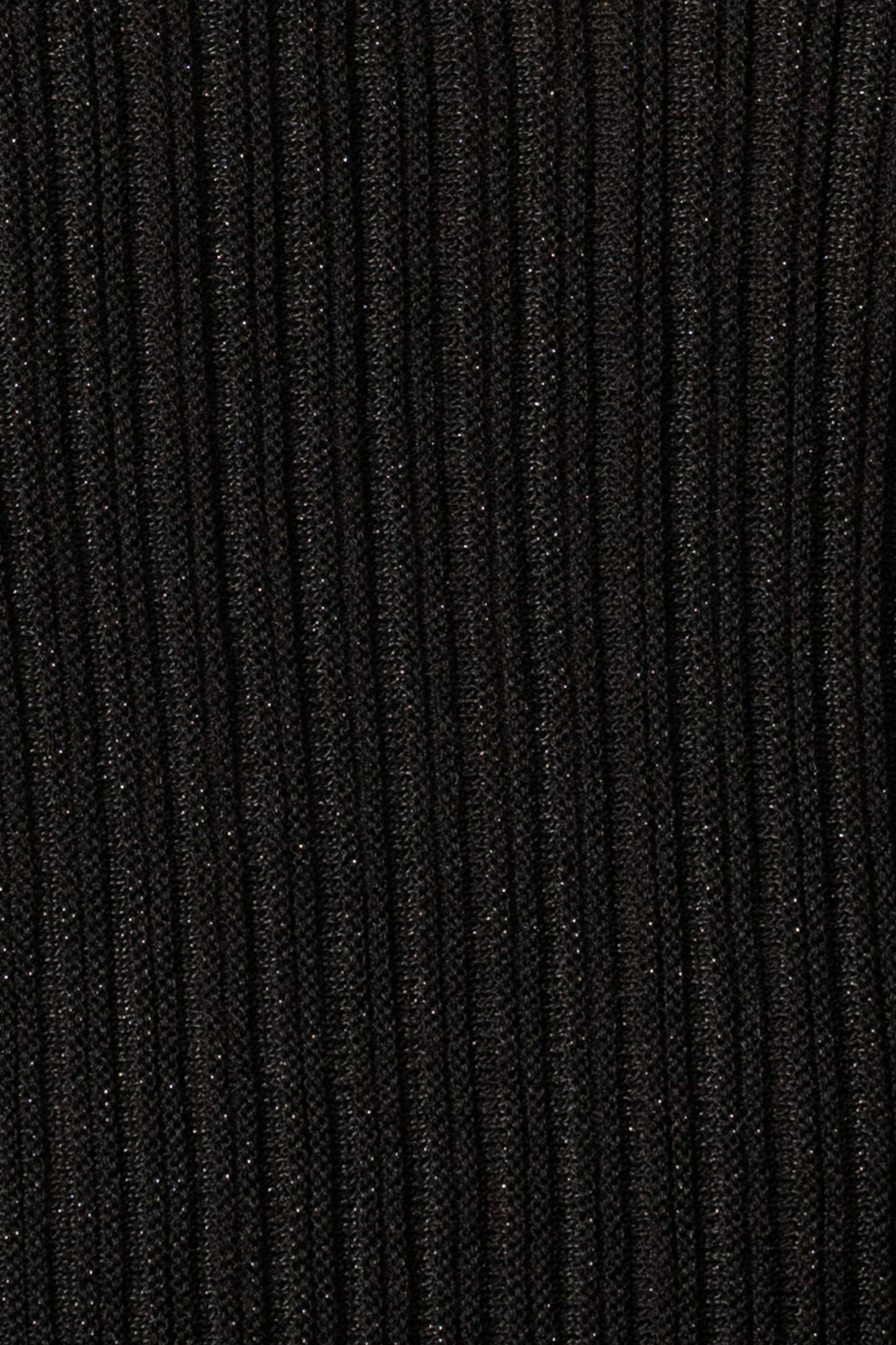 Black Serena Ribbed Skirt Set