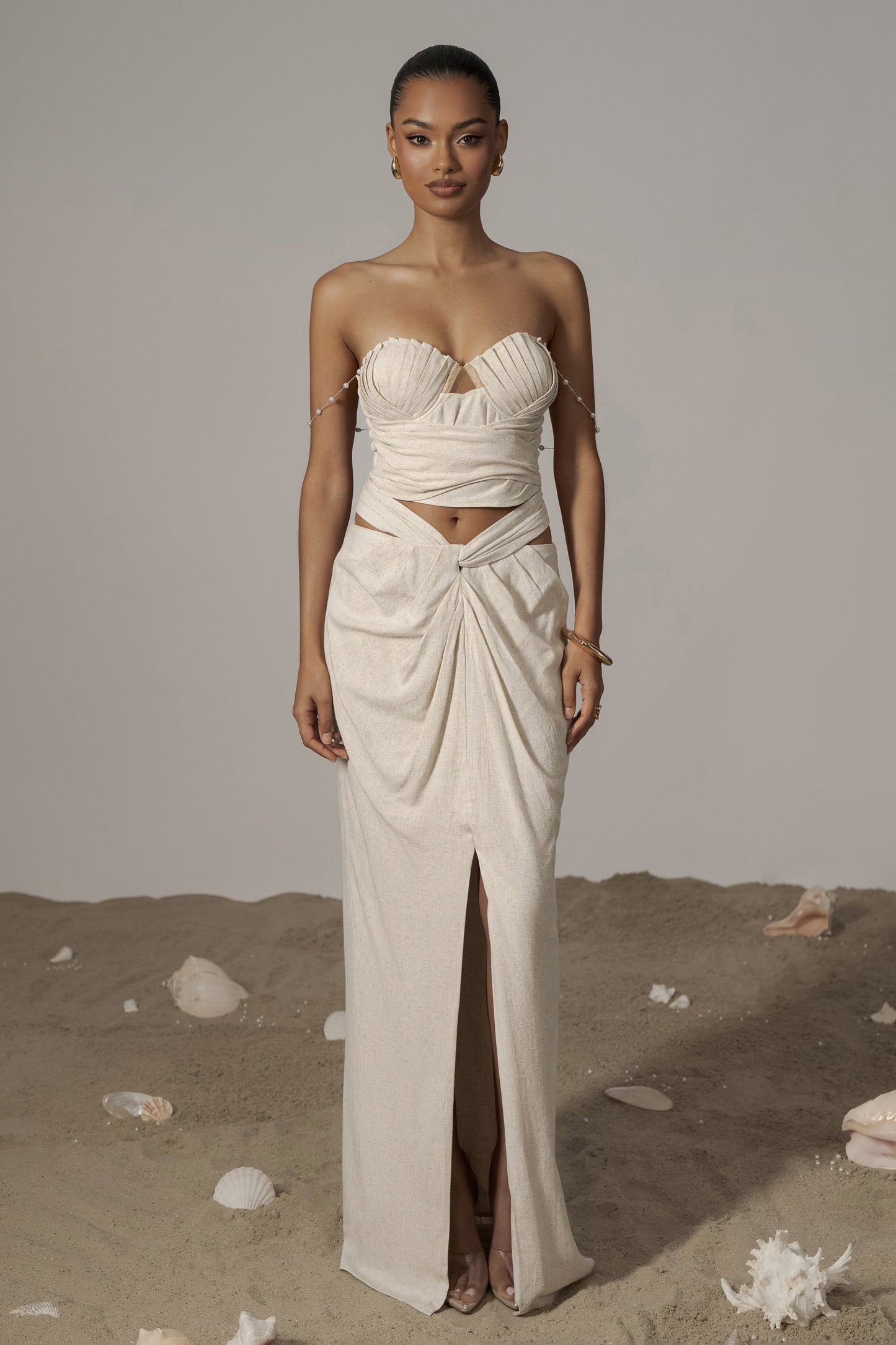 Natural Dreamland Linen Skirt