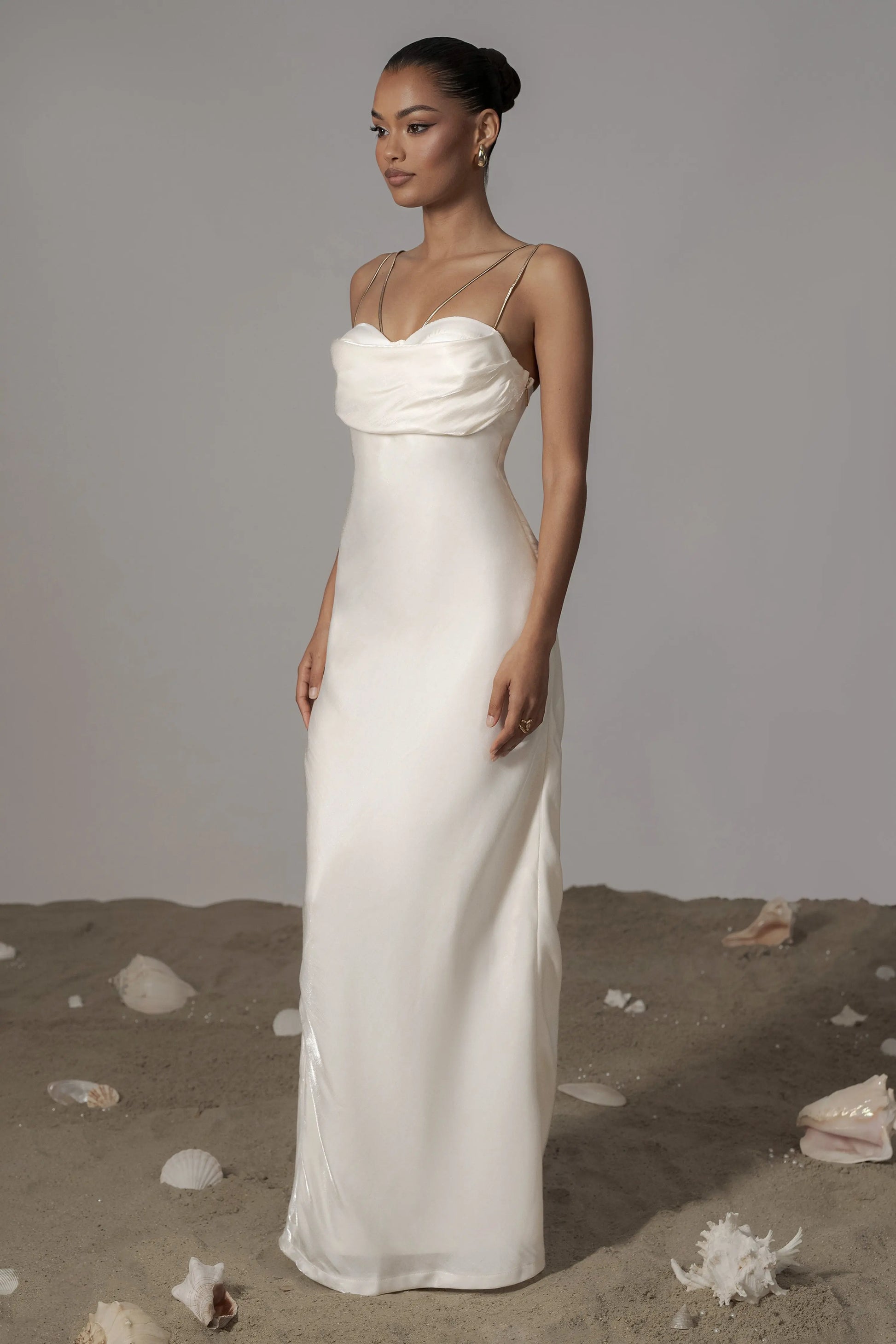 White Iridescent Visions Of You Dress JLUXLABEL