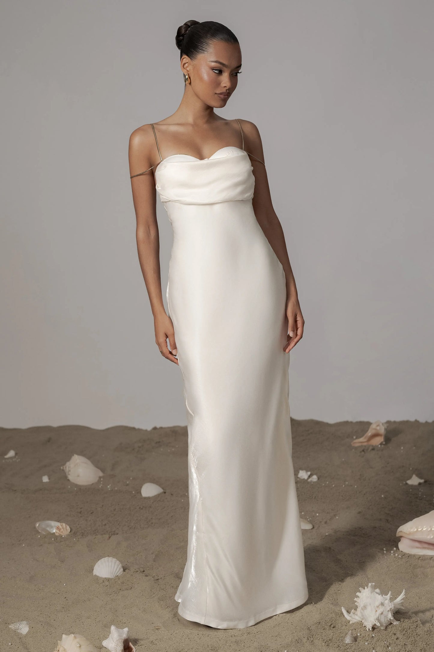 White Iridescent Visions Of You Dress JLUXLABEL