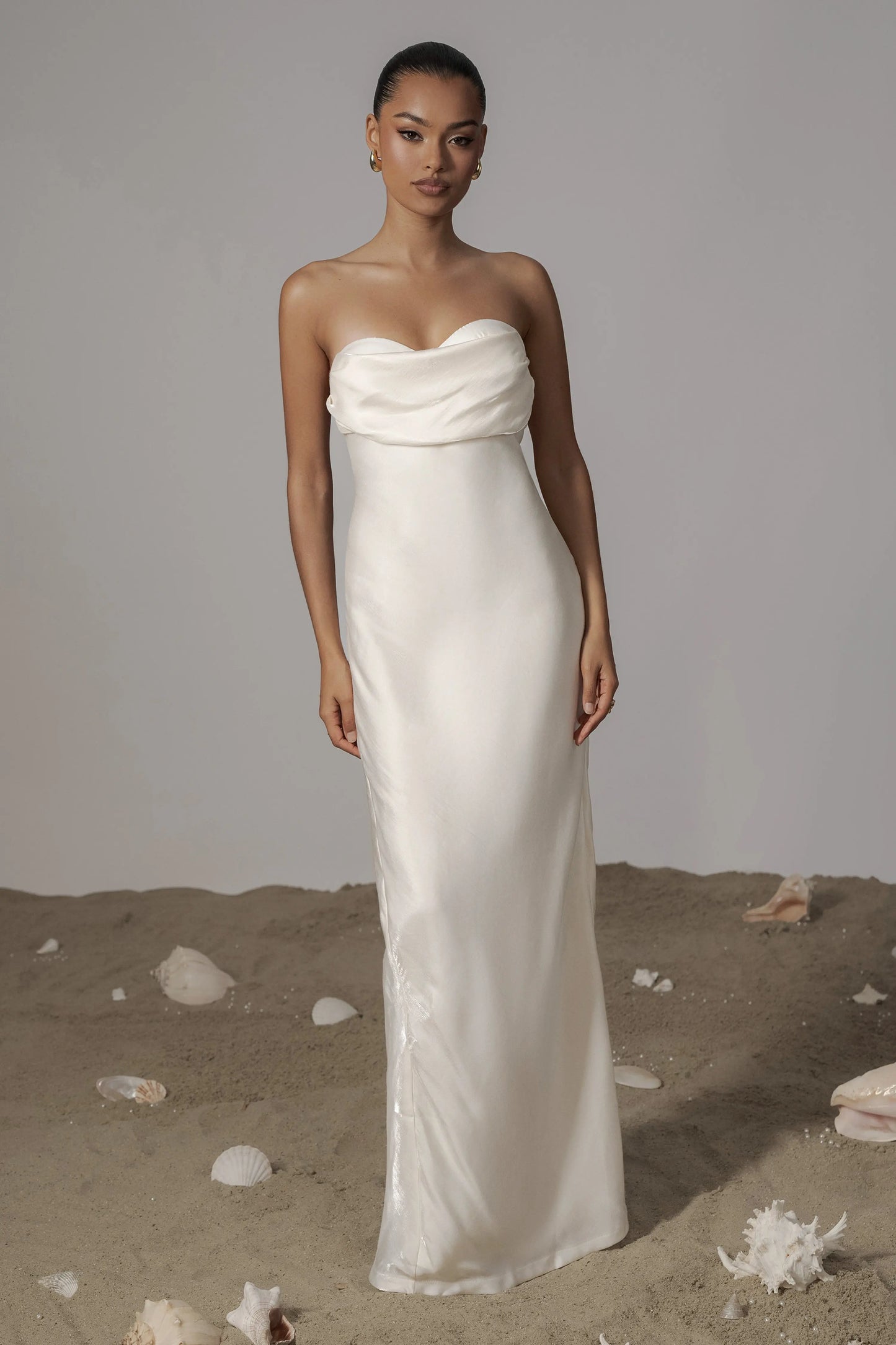 White Iridescent Visions Of You Dress JLUXLABEL