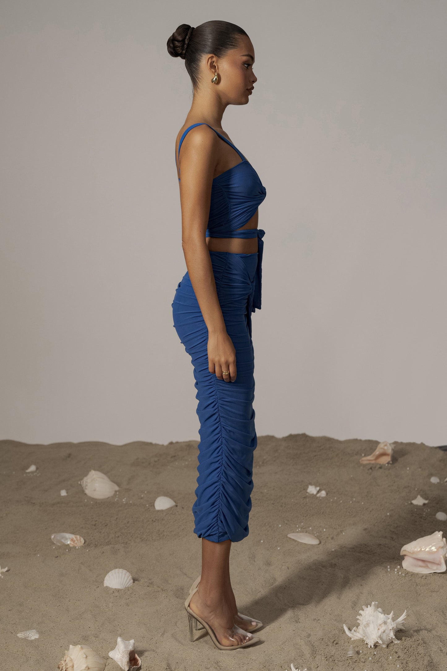 Royal Blue Extend Your Stay Skirt Set