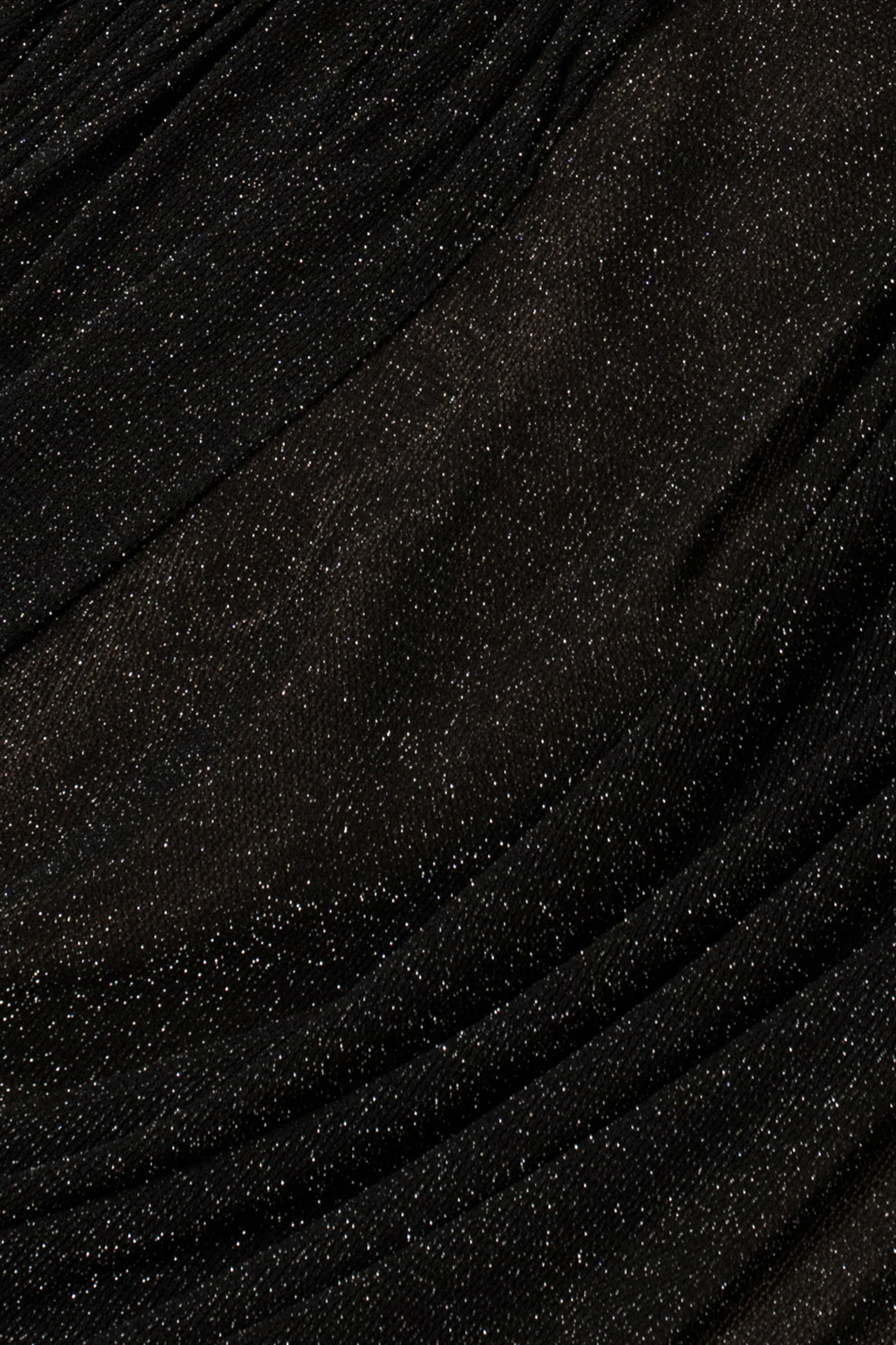 Black Aura Shimmer Midi Dress JLUXLABEL