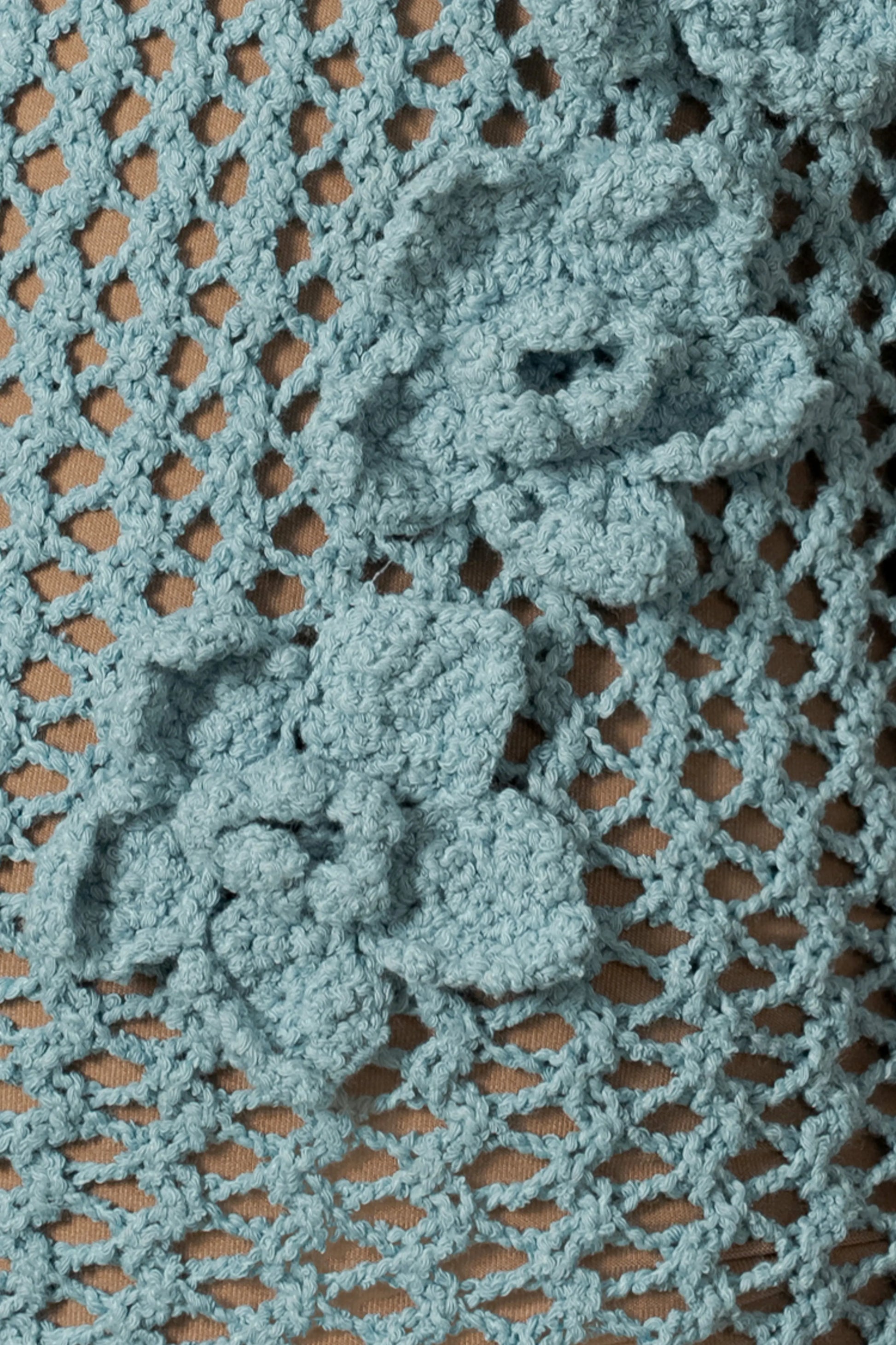 Aqua Paradise Crochet Maxi Dress JLUXLABEL