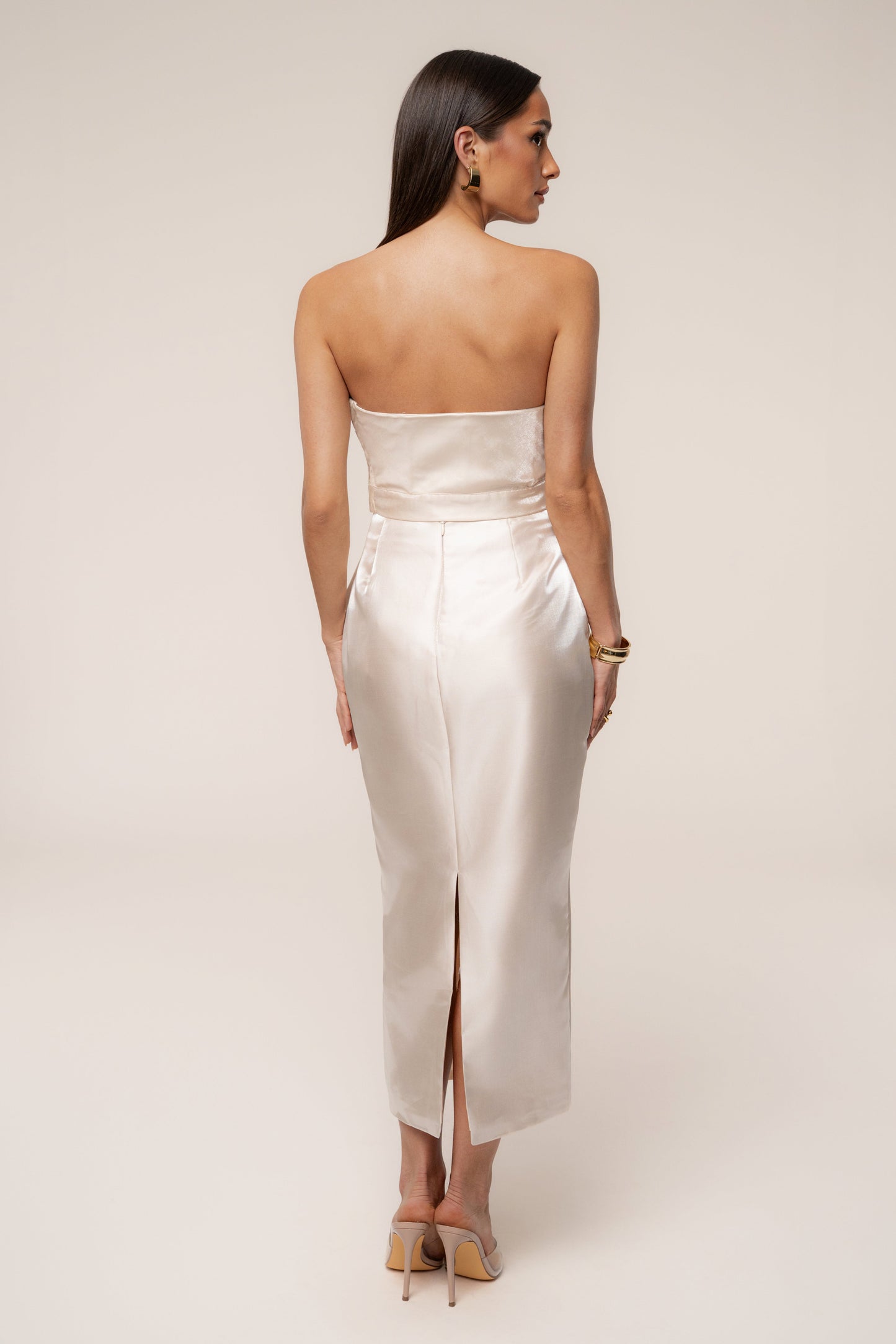 Champagne Gala Pleated Top