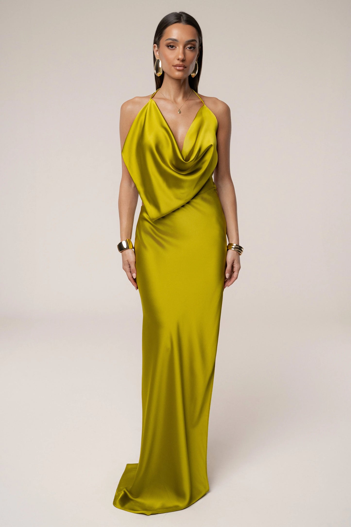 Moss Delmara Cowl Maxi Dress JLUXLABEL