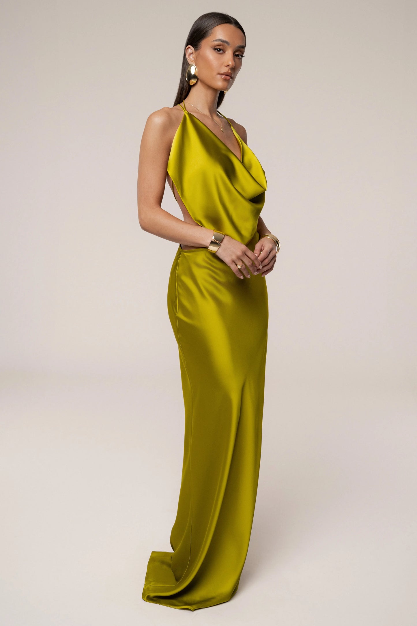 Moss Delmara Cowl Maxi Dress JLUXLABEL