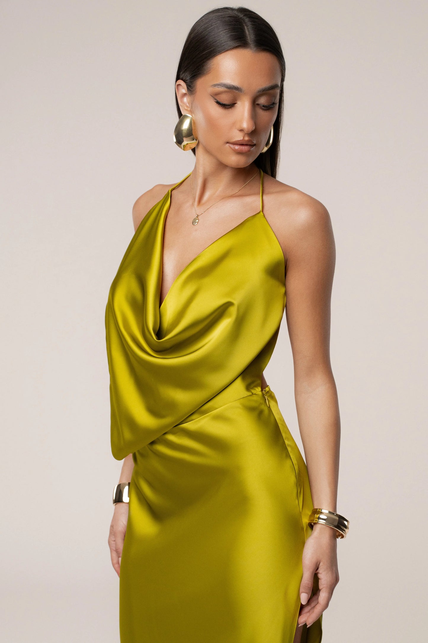 Moss Delmara Cowl Maxi Dress JLUXLABEL