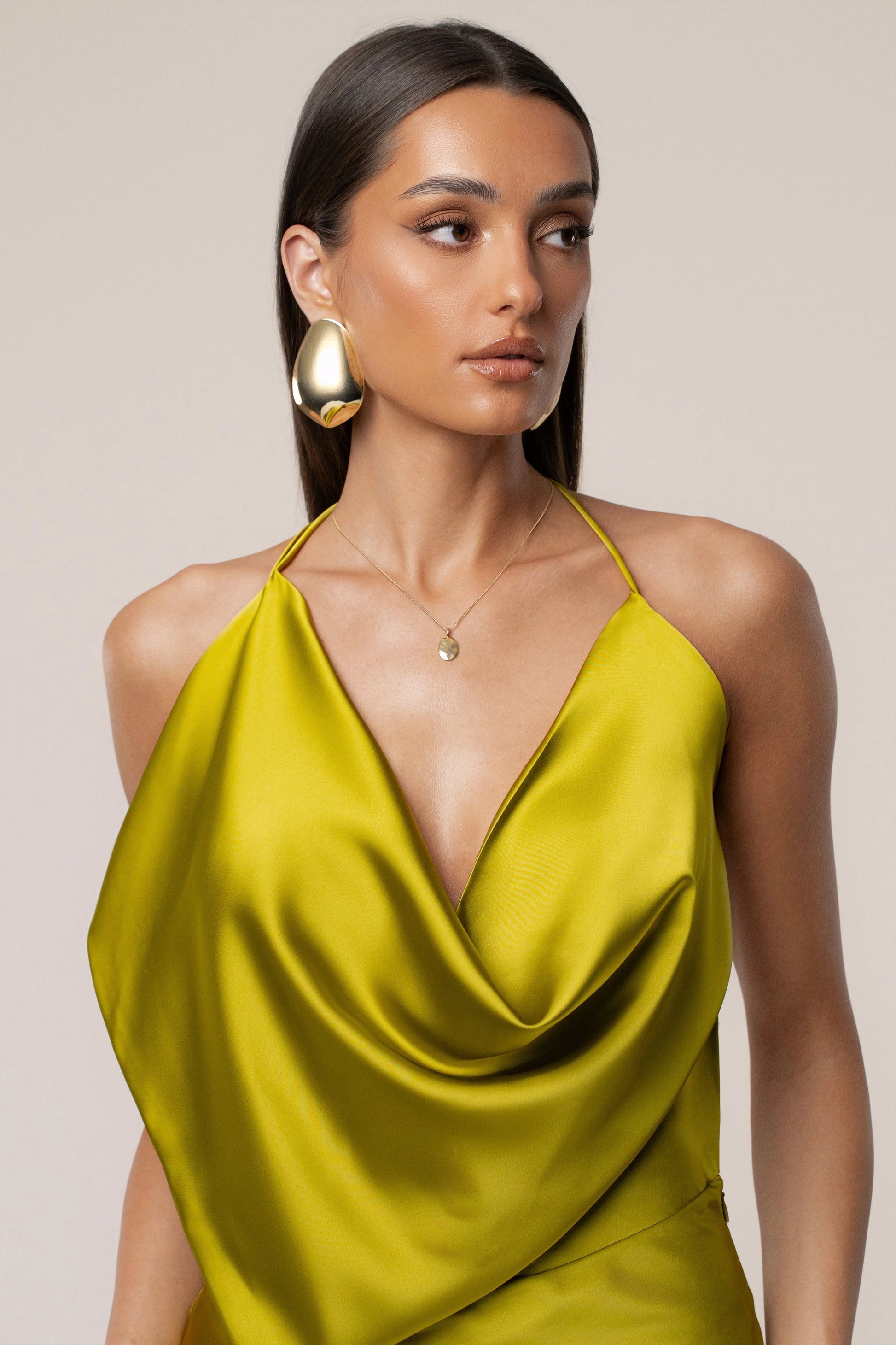 Moss Delmara Cowl Maxi Dress JLUXLABEL