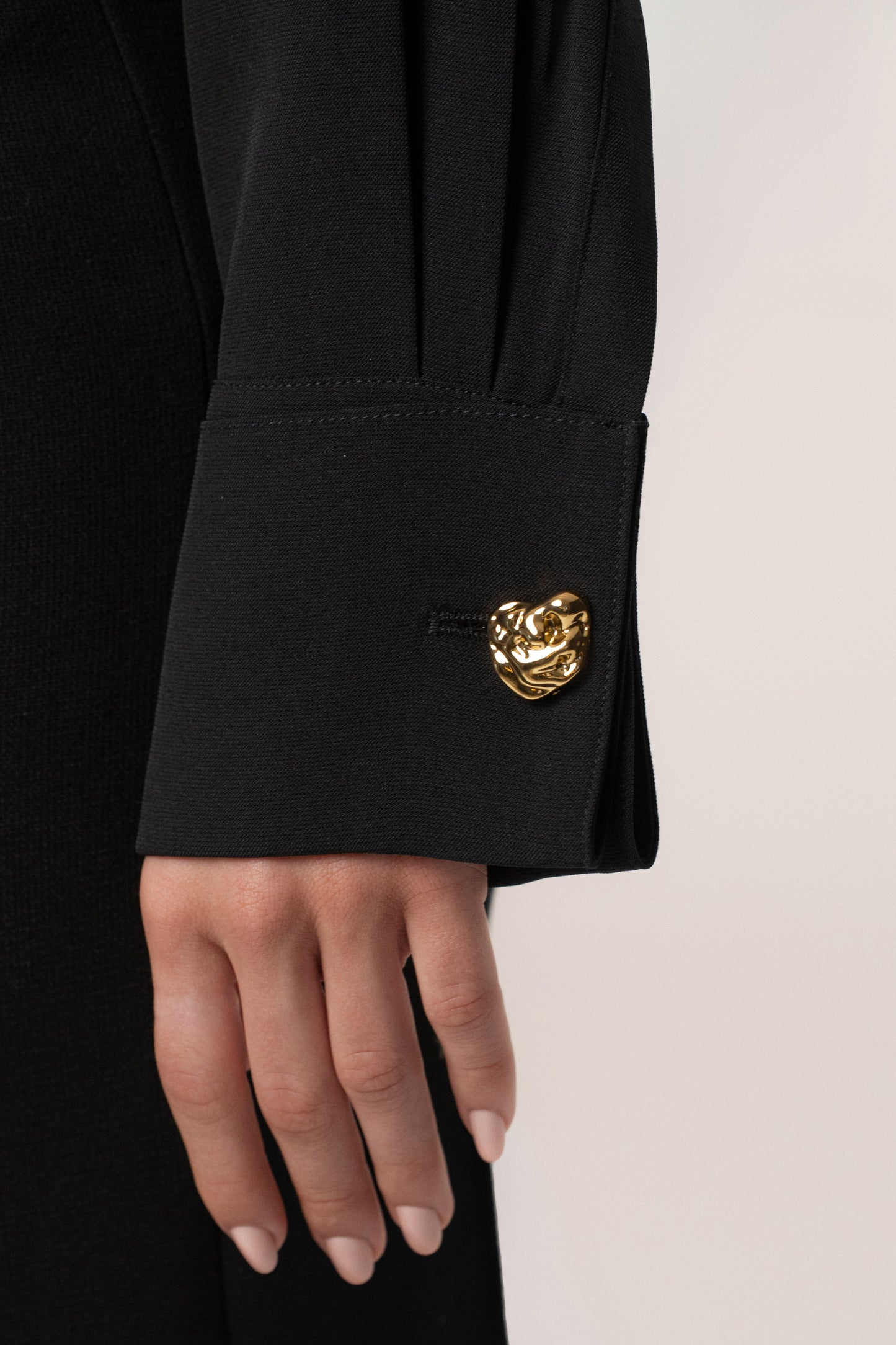 Black Stella Button Up Shirt