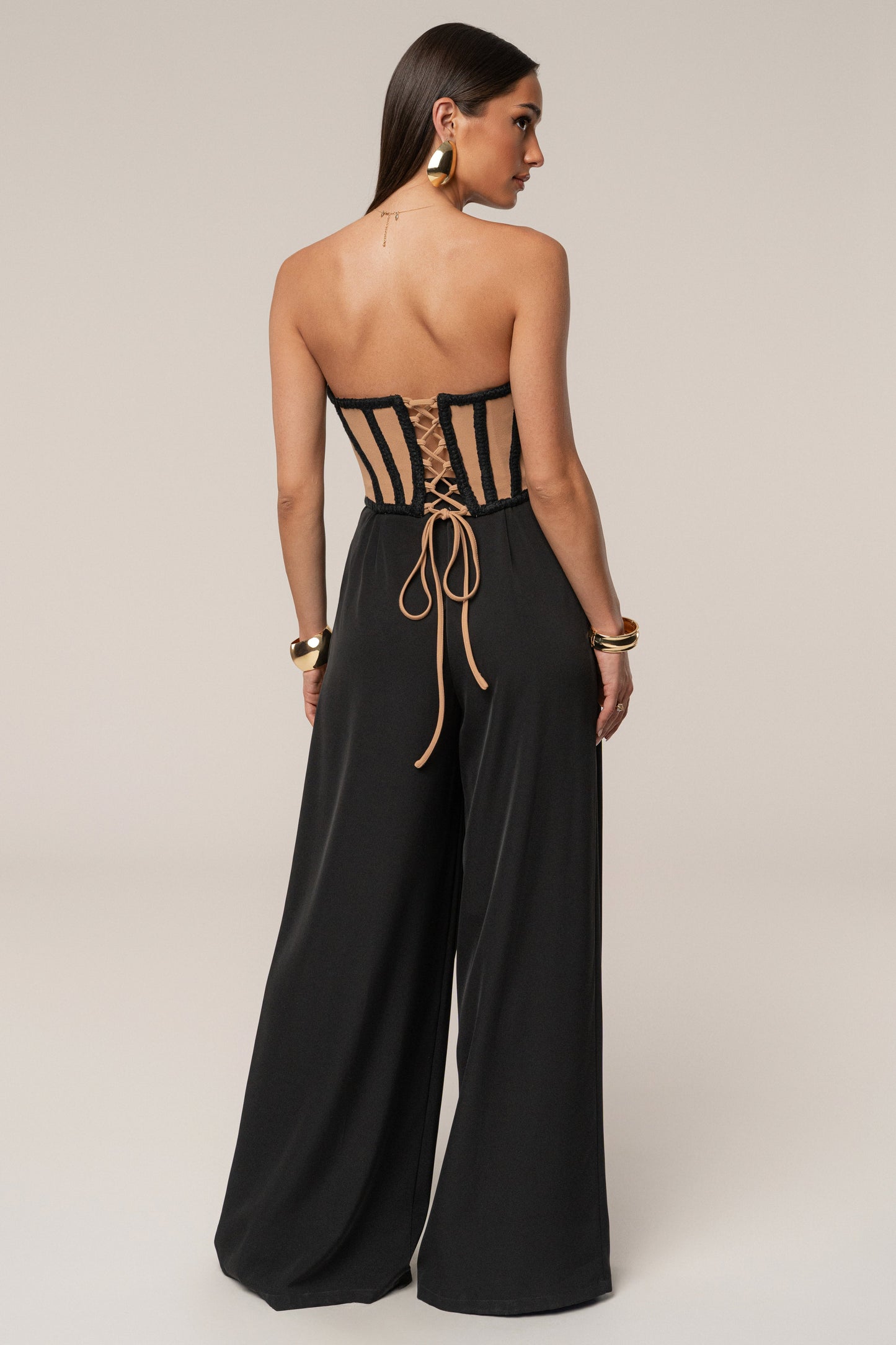Black Cassis Braided Corset