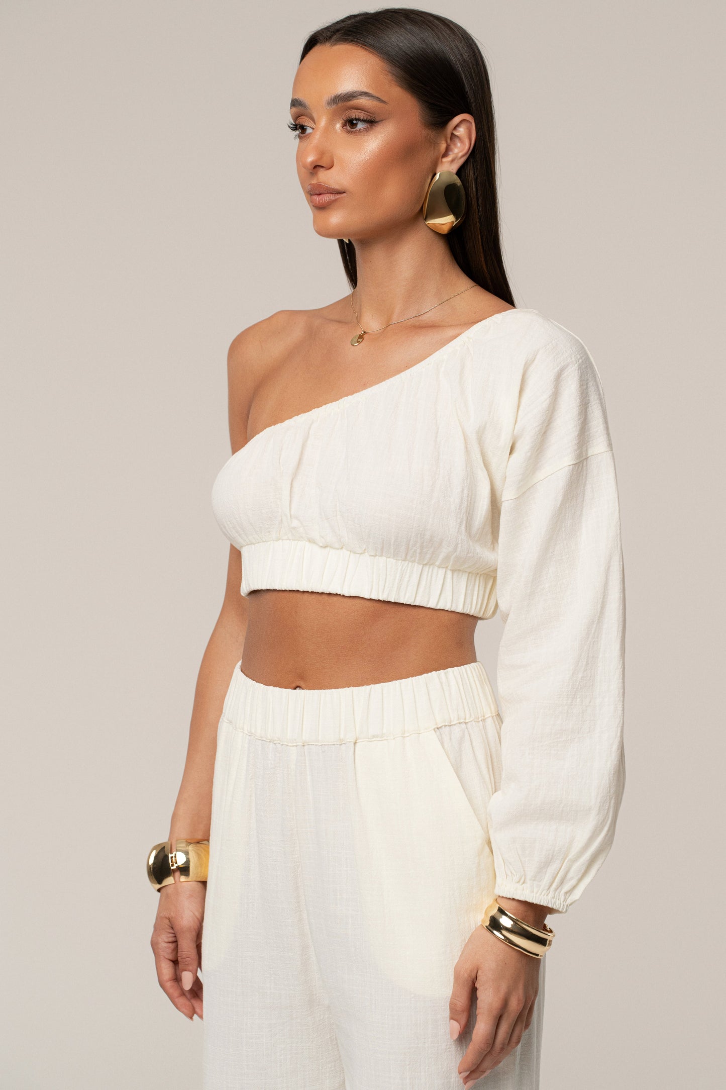 Ivory Coastal Tide Pant Set