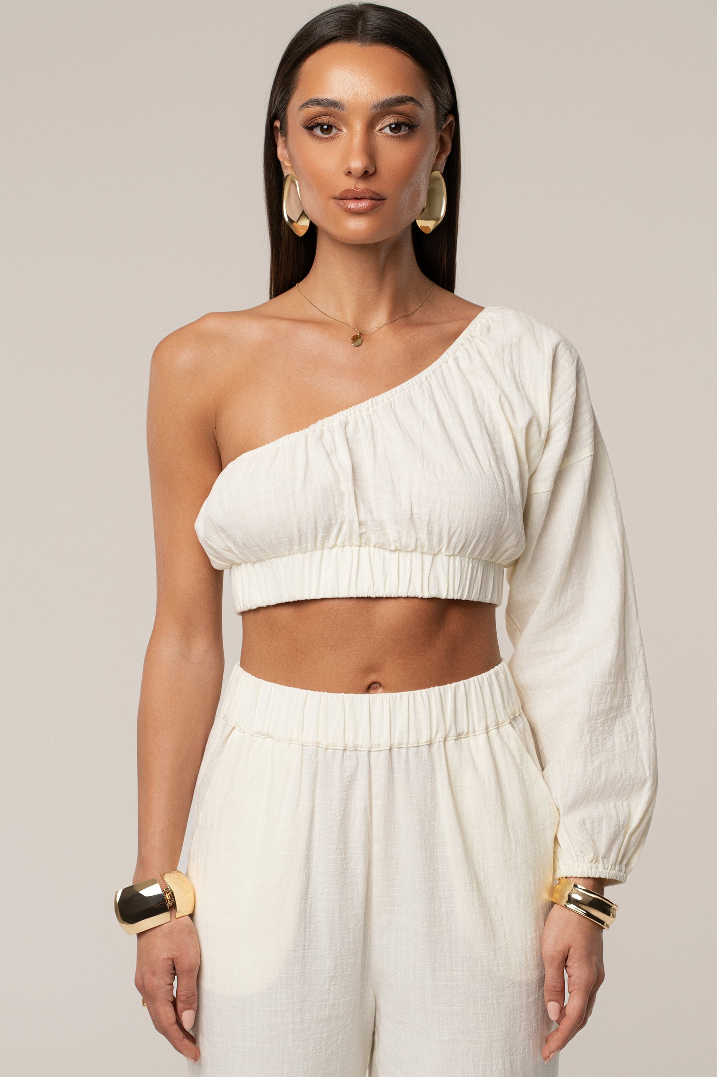Ivory Coastal Tide Pant Set