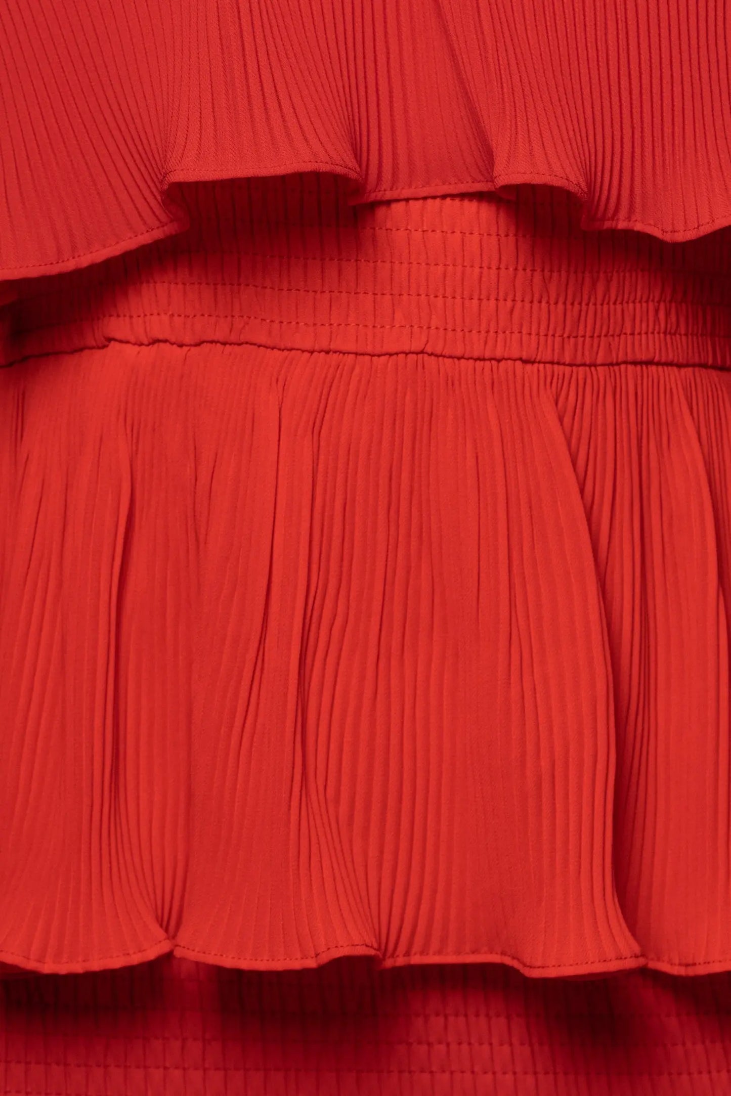 Red Casa Blanca Ruffle Dress JLUXLABEL
