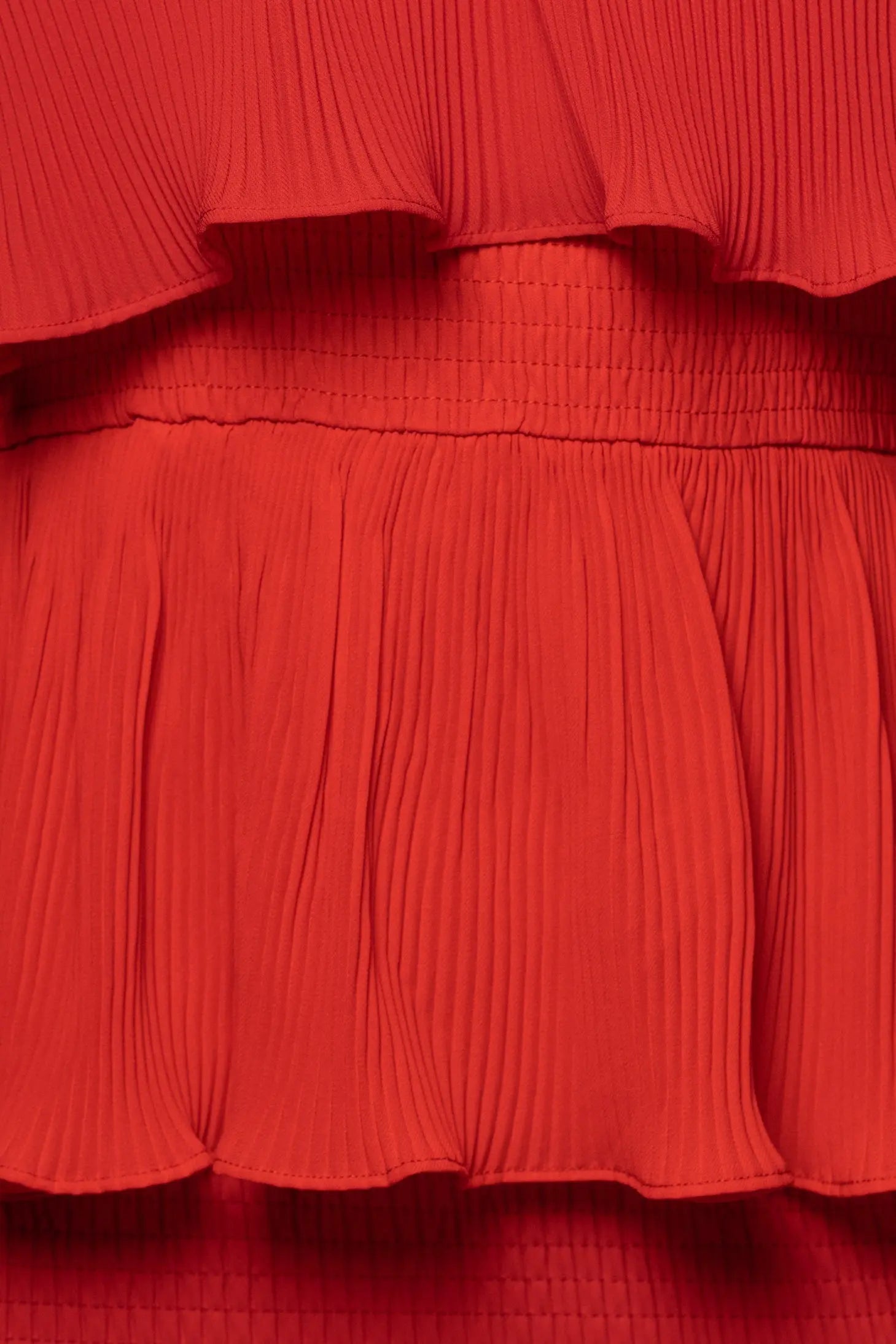 Red Casa Blanca Ruffle Dress JLUXLABEL