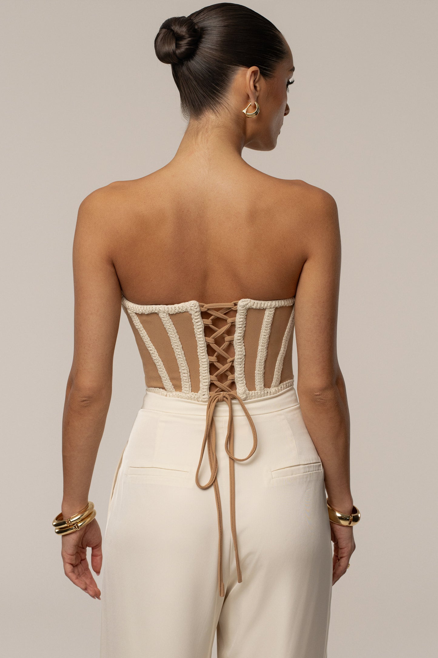 Ivory Cassis Braided Corset