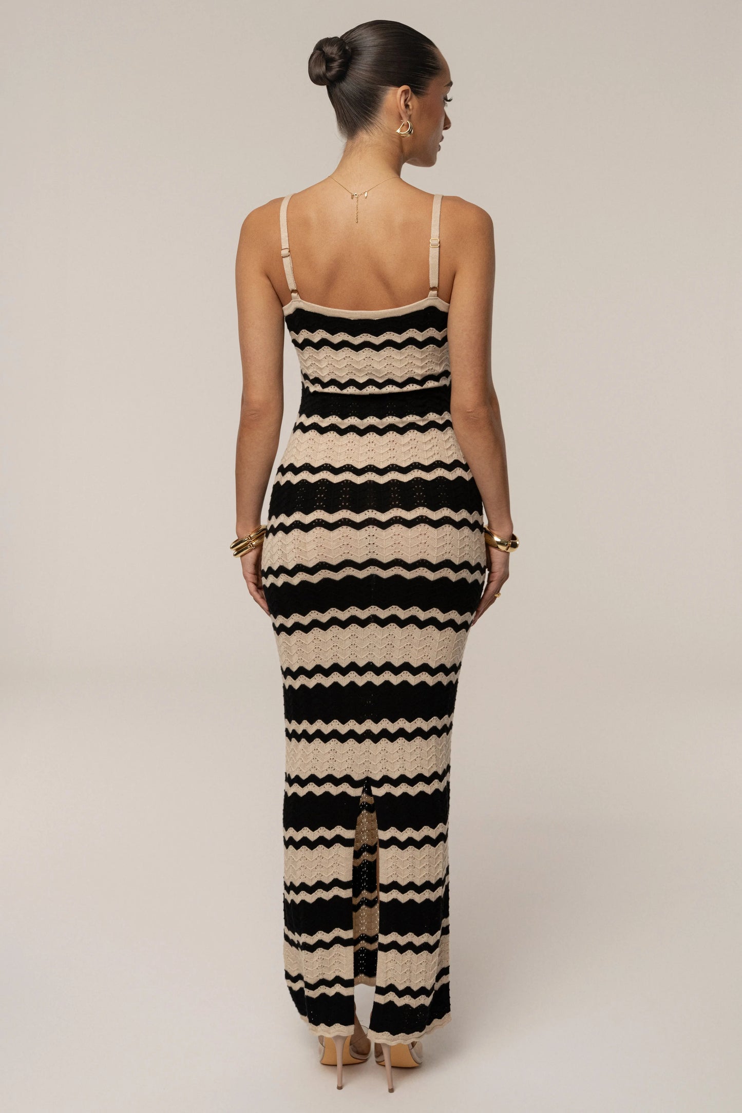 Black Azula Knit Maxi Dress JLUXLABEL