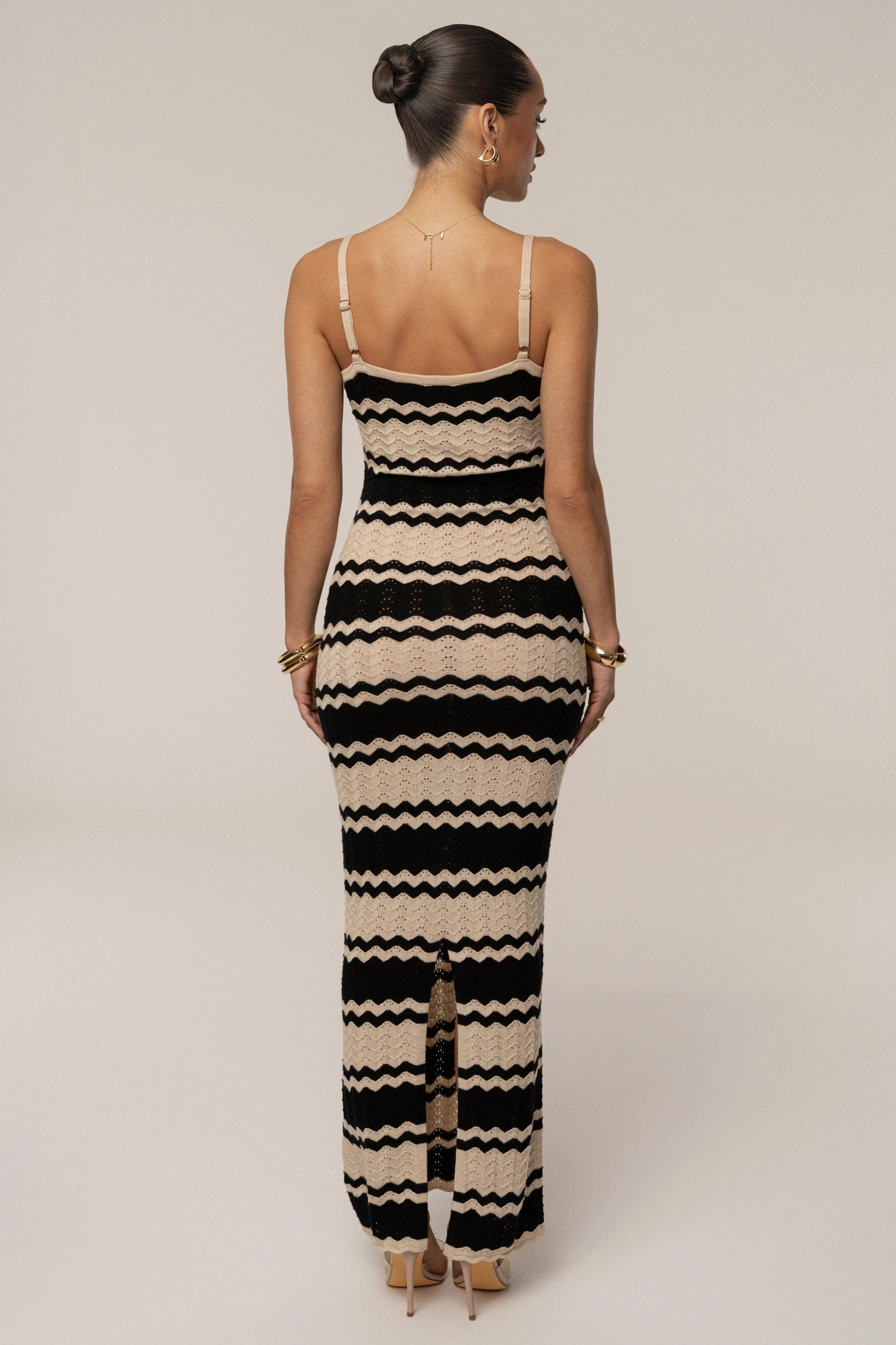 Black Azula Knit Maxi Dress JLUXLABEL