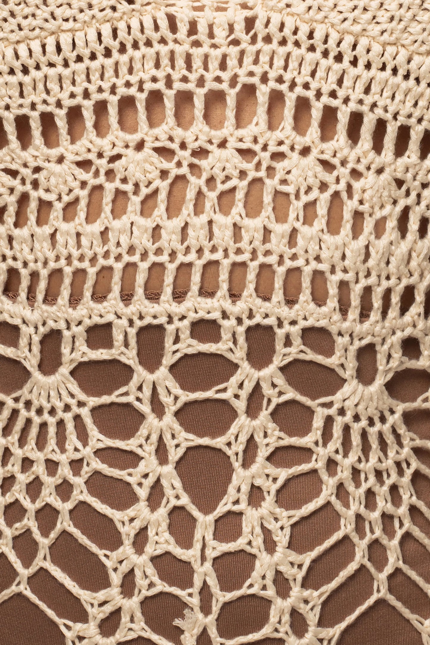 Ivory Great Escape Crochet Maxi Dress JLUXLABEL