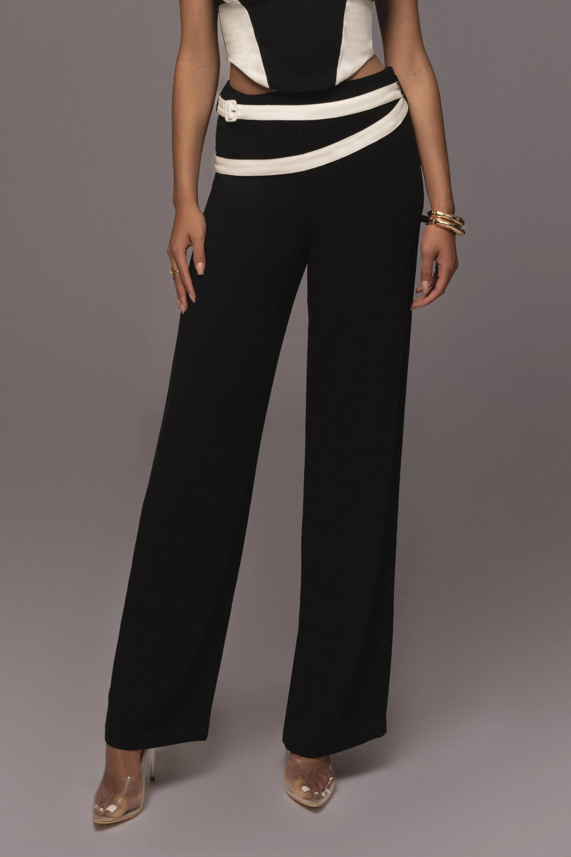 Black Palm Beach Belted Linen Pants JLUXLABEL