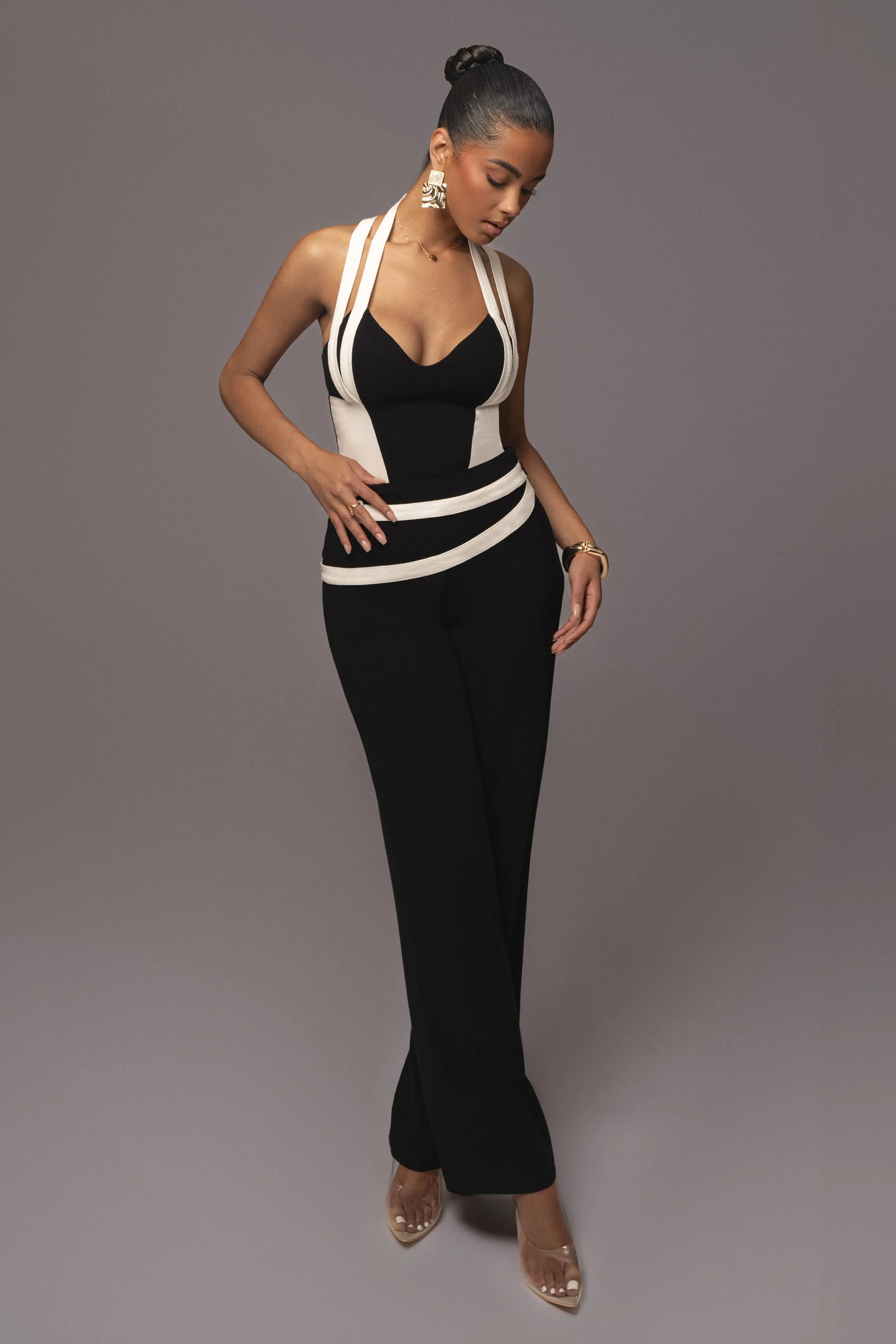 Black Palm Beach Belted Linen Pants JLUXLABEL