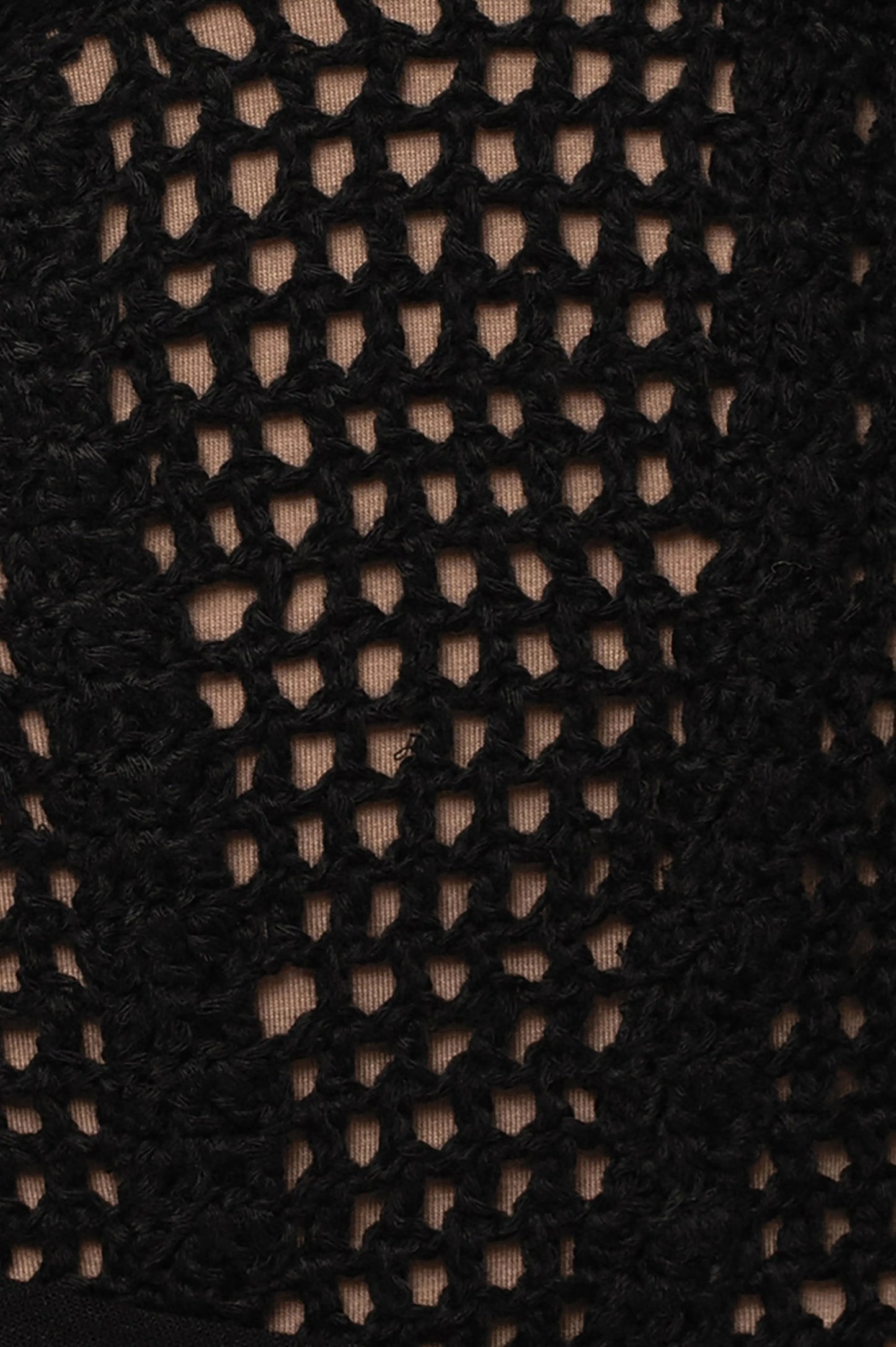 Black Pacific Tides Crochet Maxi Dress JLUXLABEL