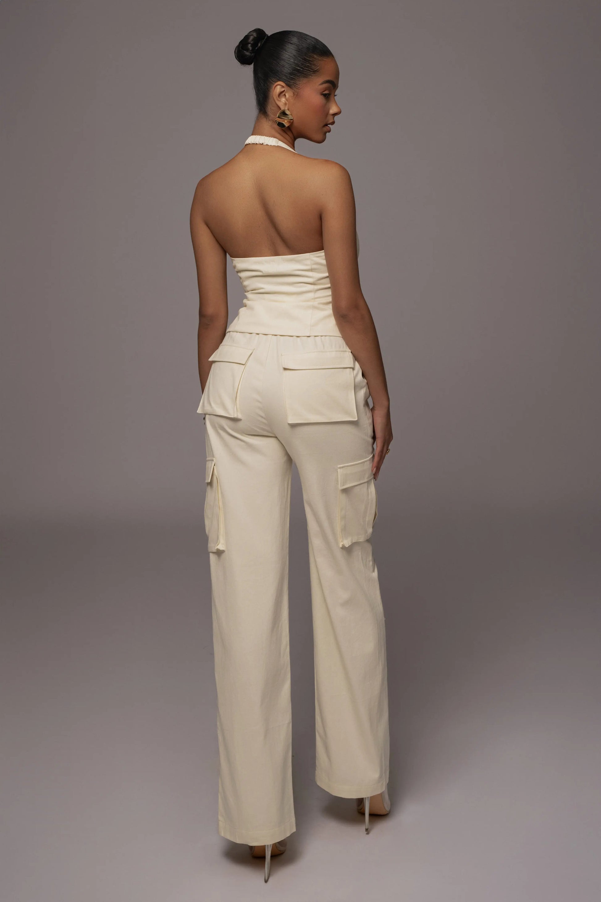 Cream Aeris Pant Set JLUXLABEL