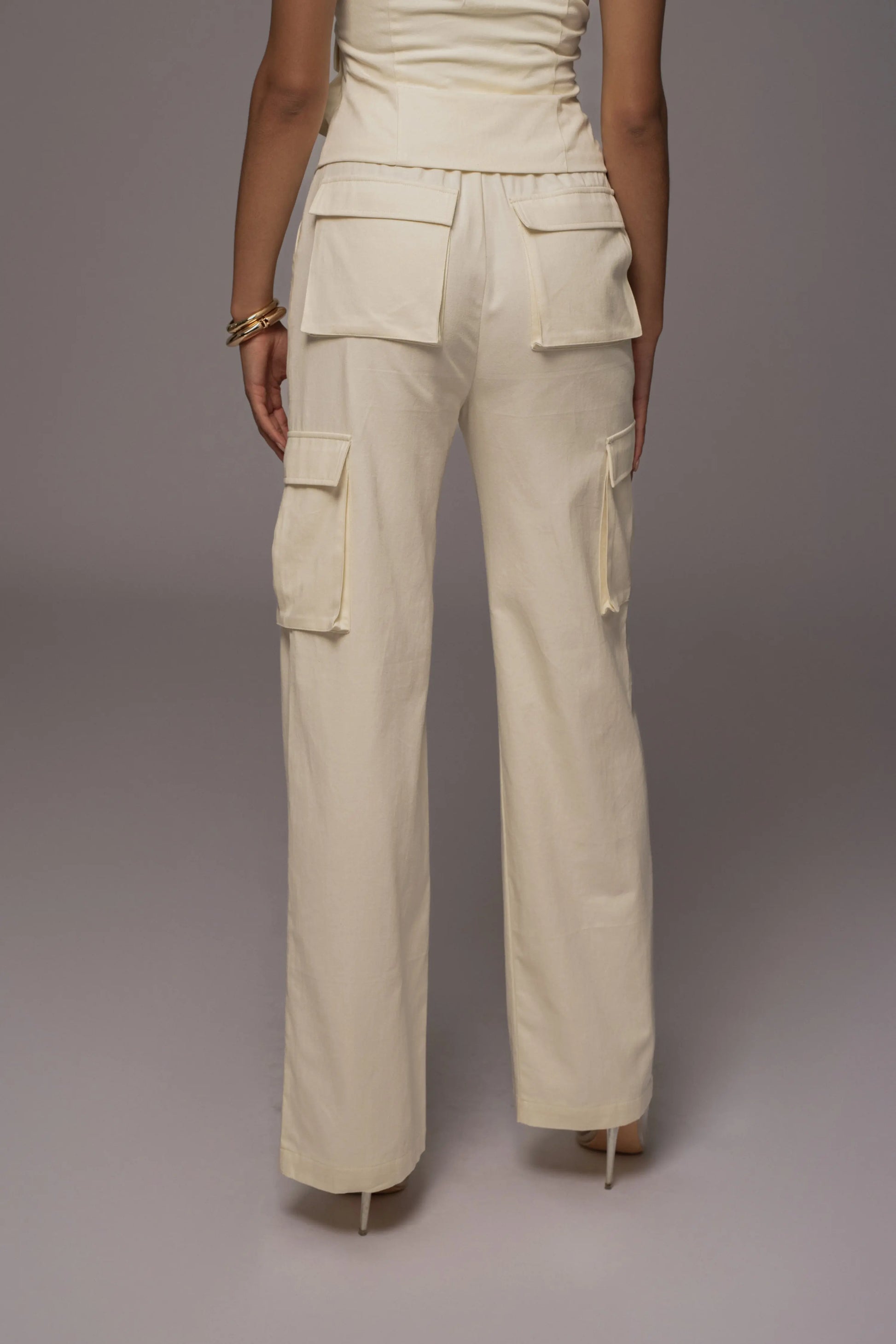 Cream Aeris Pant Set JLUXLABEL
