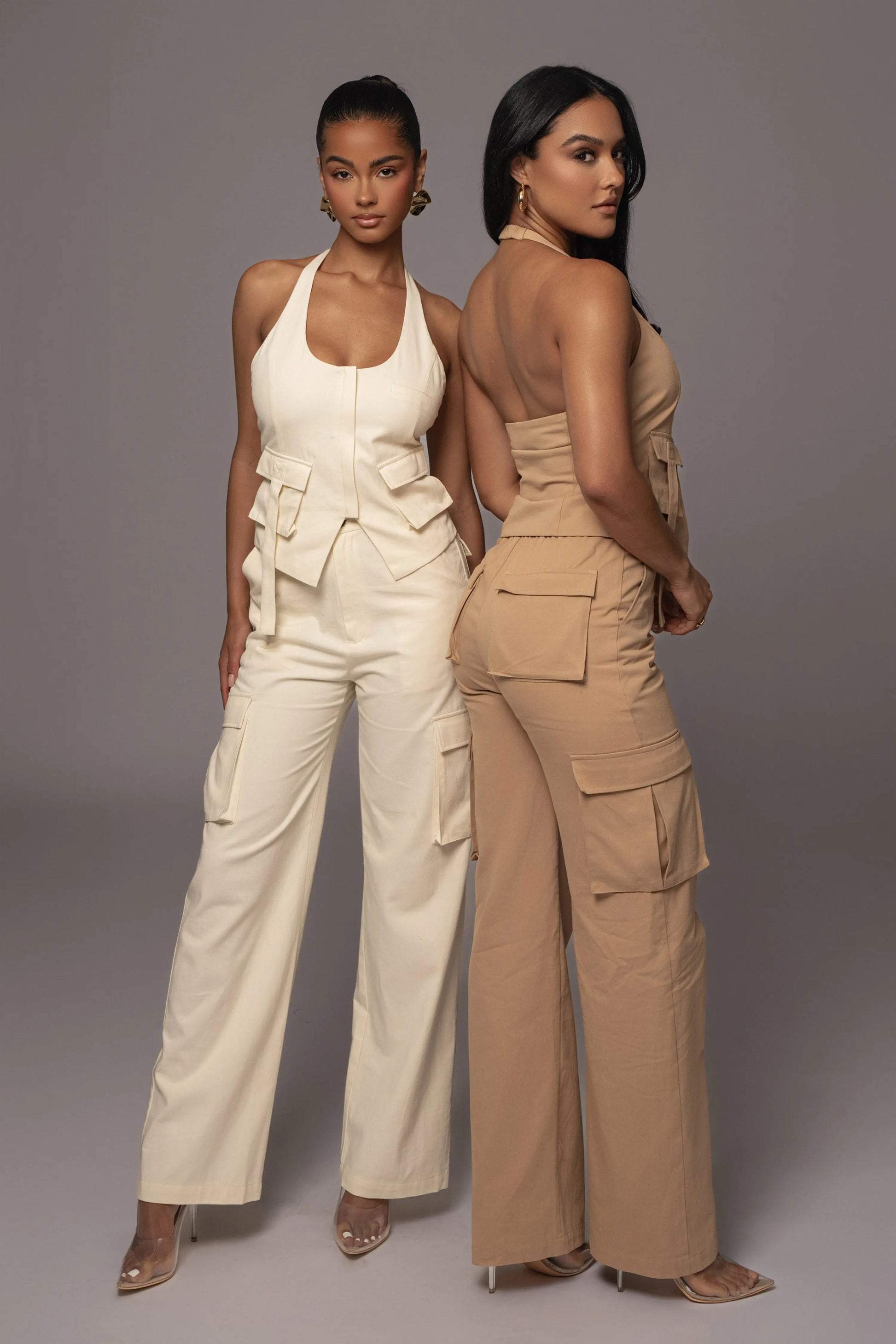 Cream Aeris Pant Set JLUXLABEL