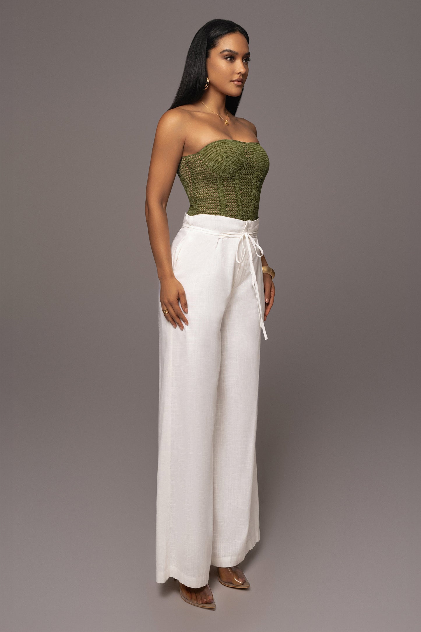 Olive Want It All Crochet Bustier