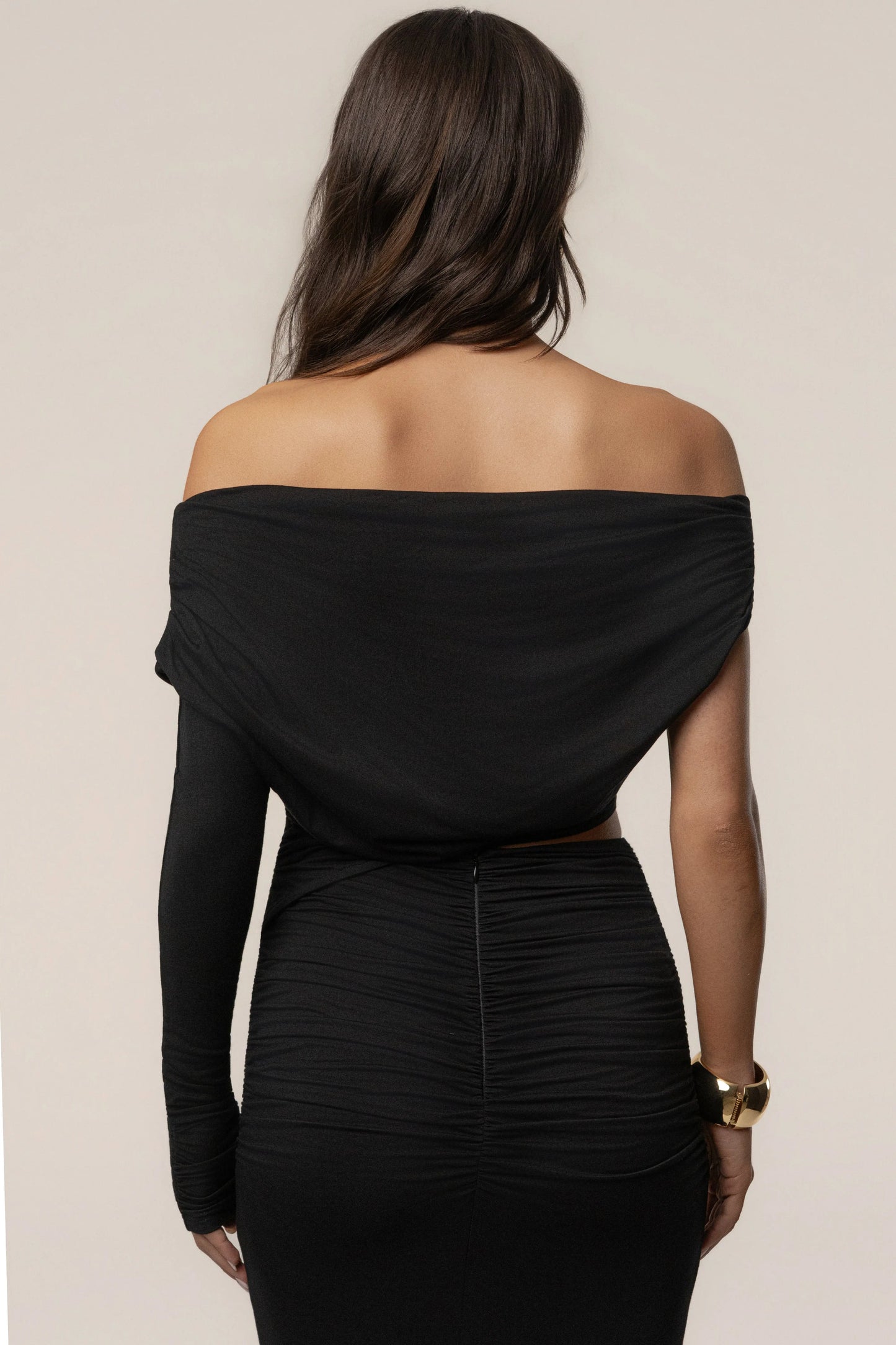 Black Premiere Cutout Maxi Dress JLUXLABEL
