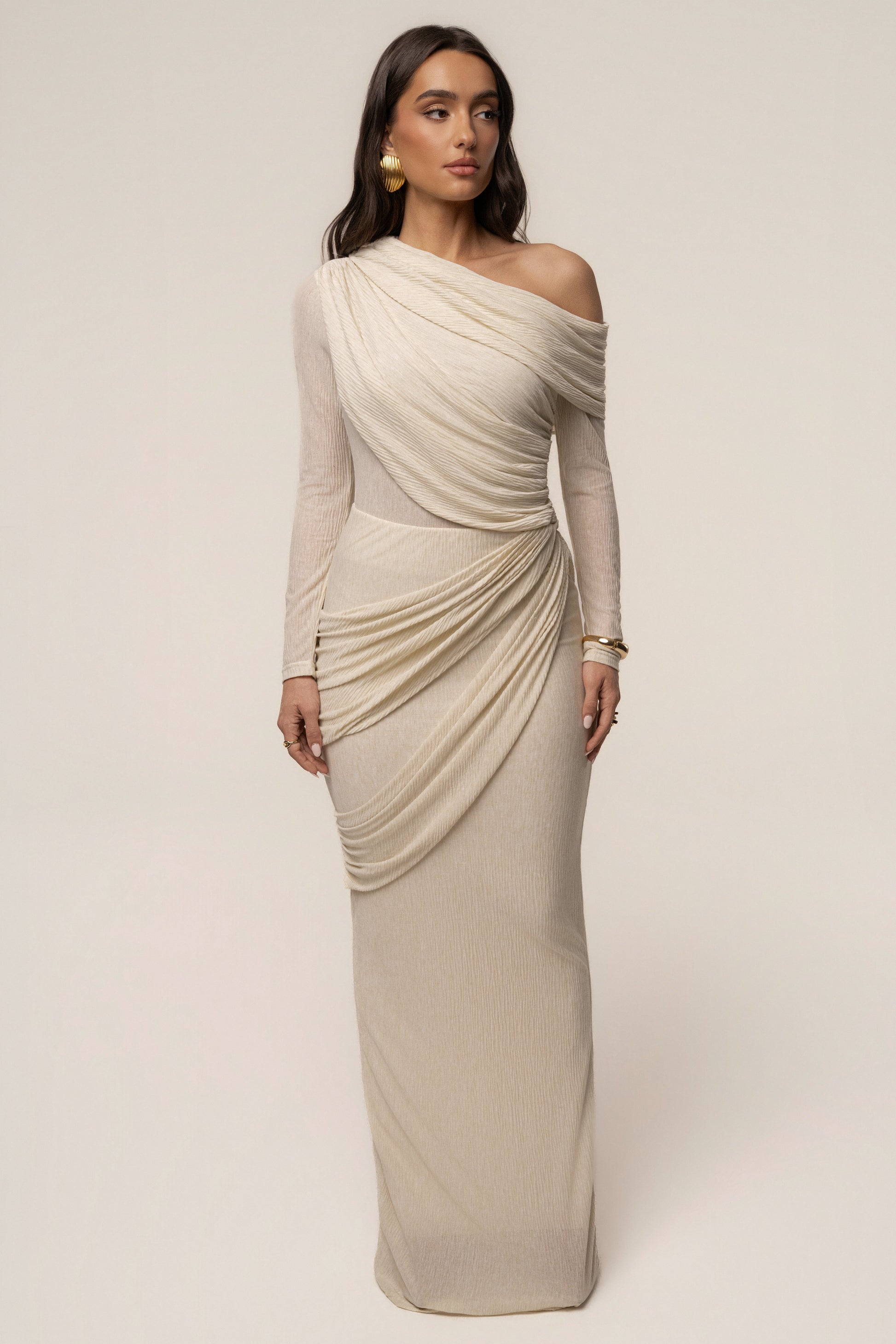 Ivory Paradise Hills Maxi Skirt JLUXLABEL