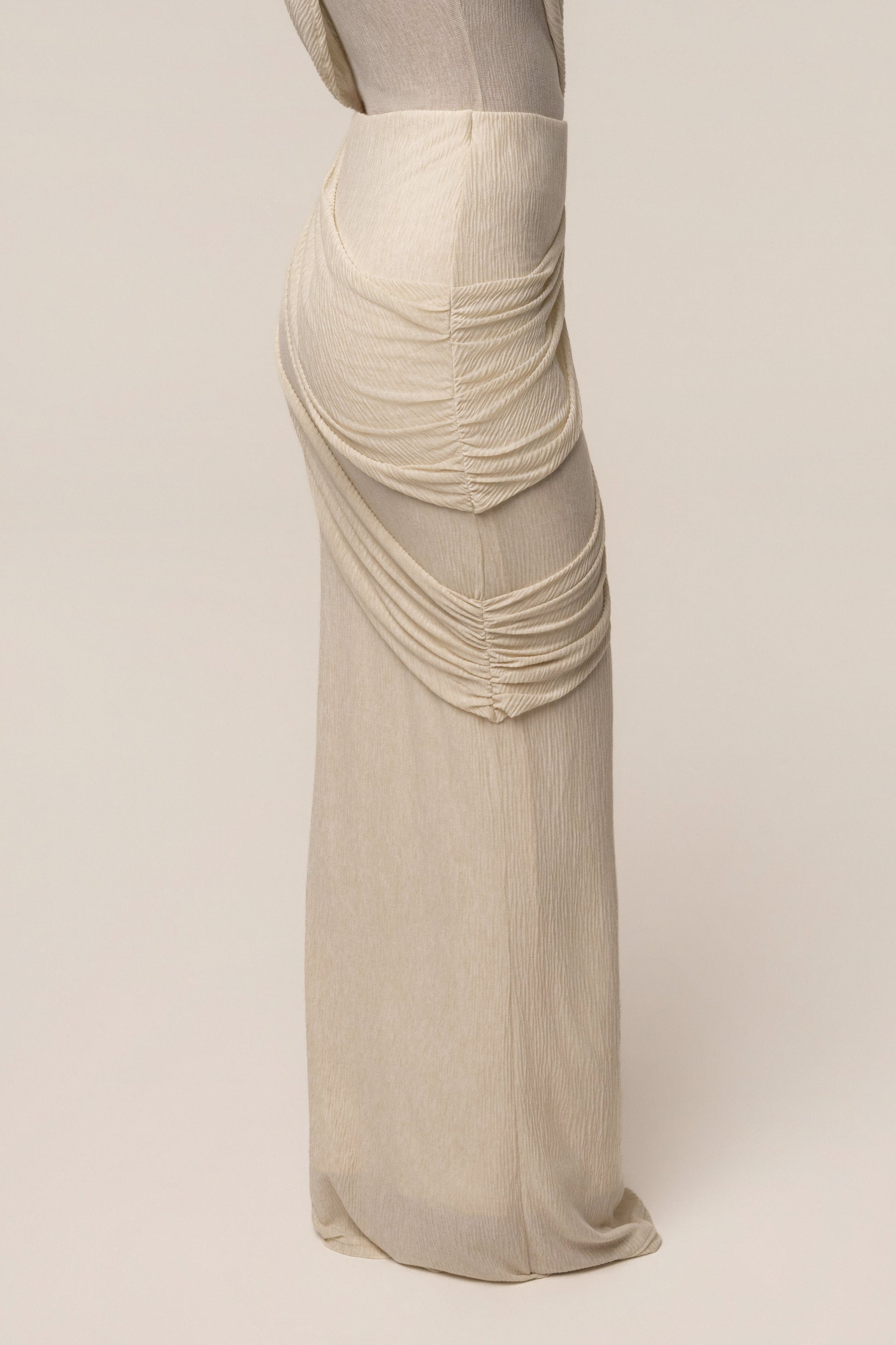 Ivory Paradise Hills Maxi Skirt JLUXLABEL