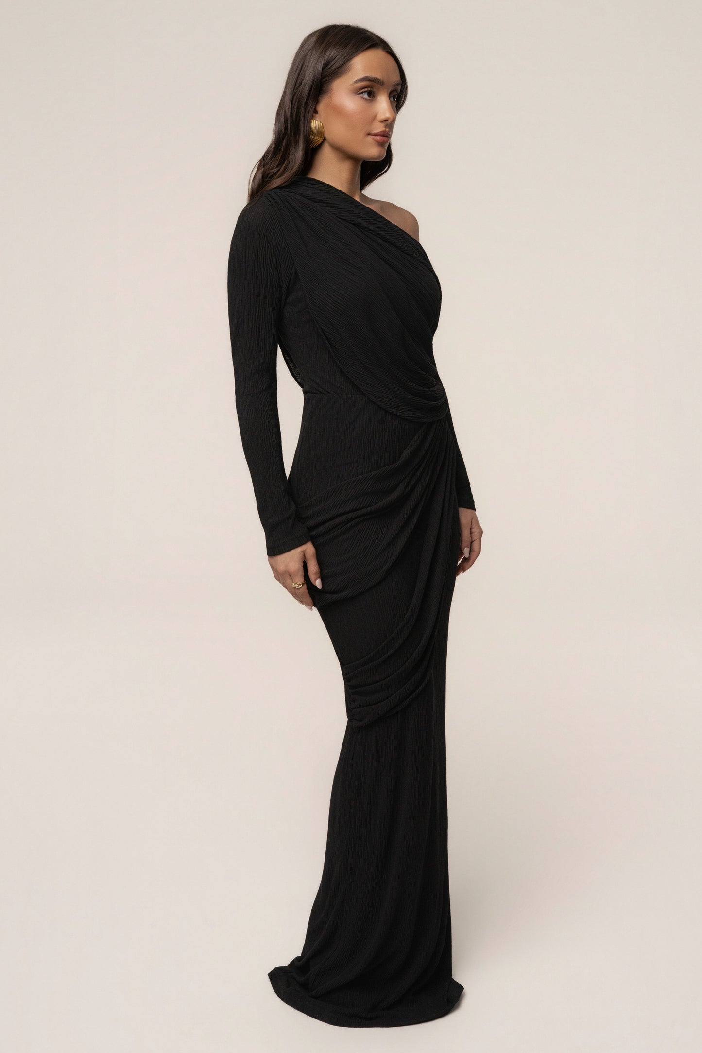 Black Paradise Hills Maxi Skirt JLUXLABEL