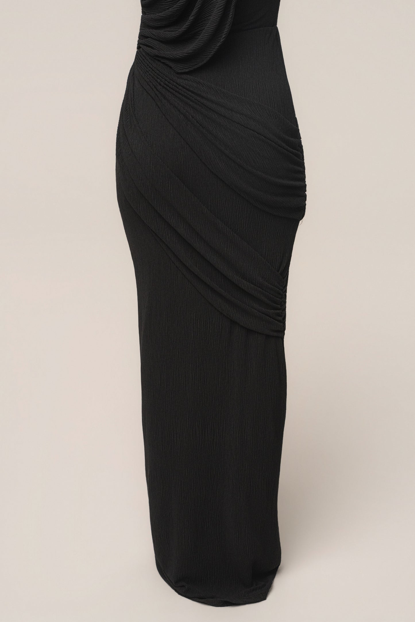 Black Paradise Hills Maxi Skirt JLUXLABEL