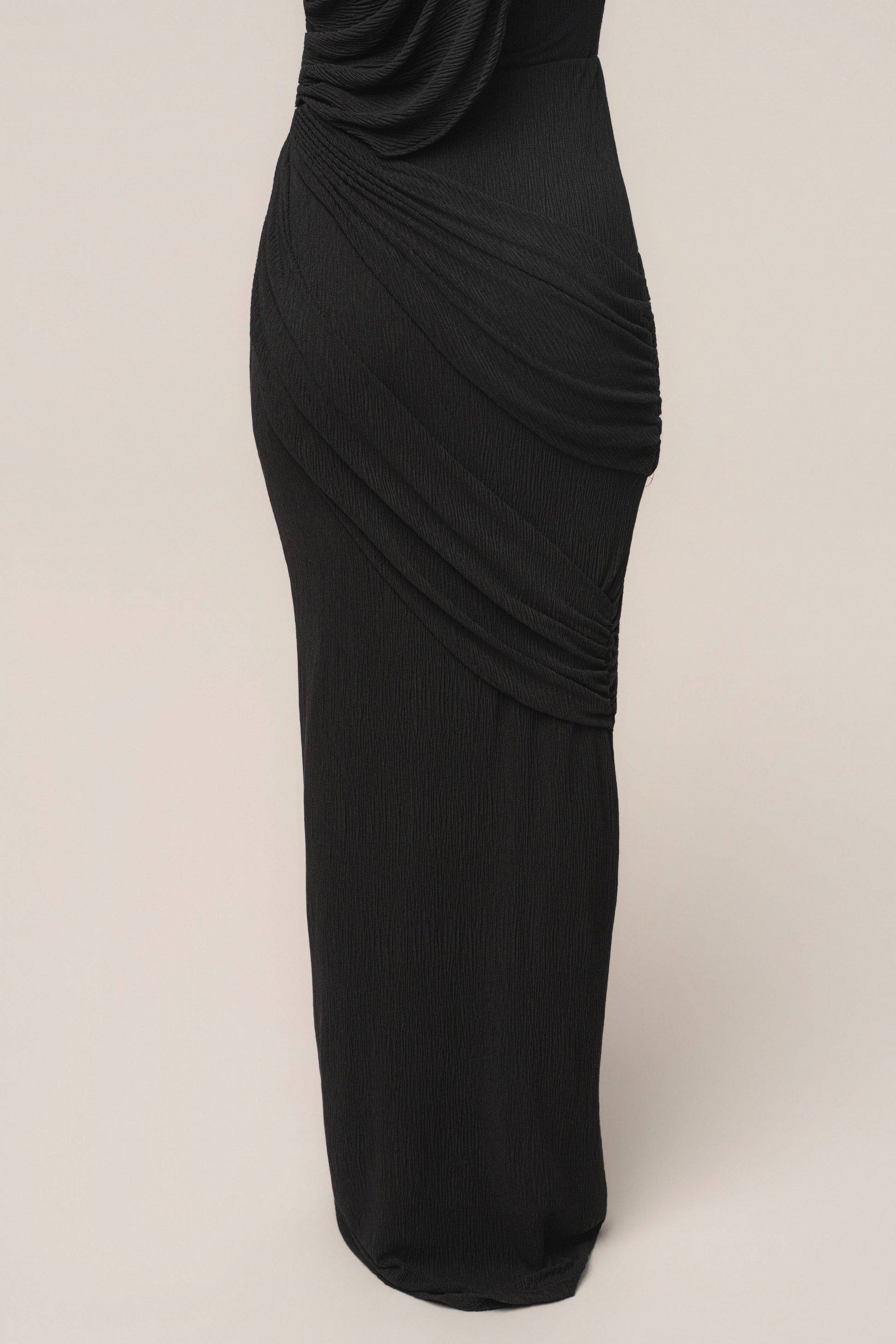 Black Paradise Hills Maxi Skirt JLUXLABEL