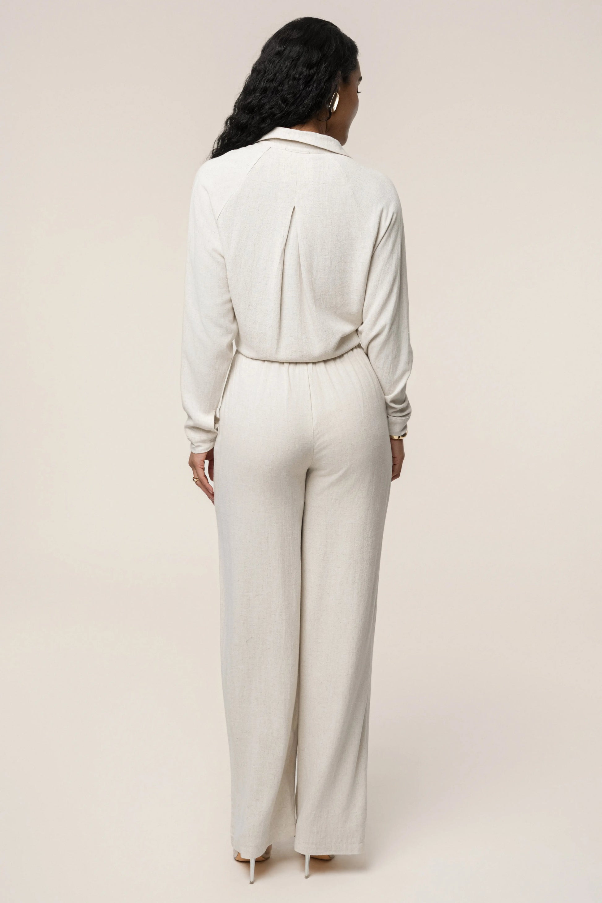 Stone Soho Front Tied Woven Top JLUXLABEL