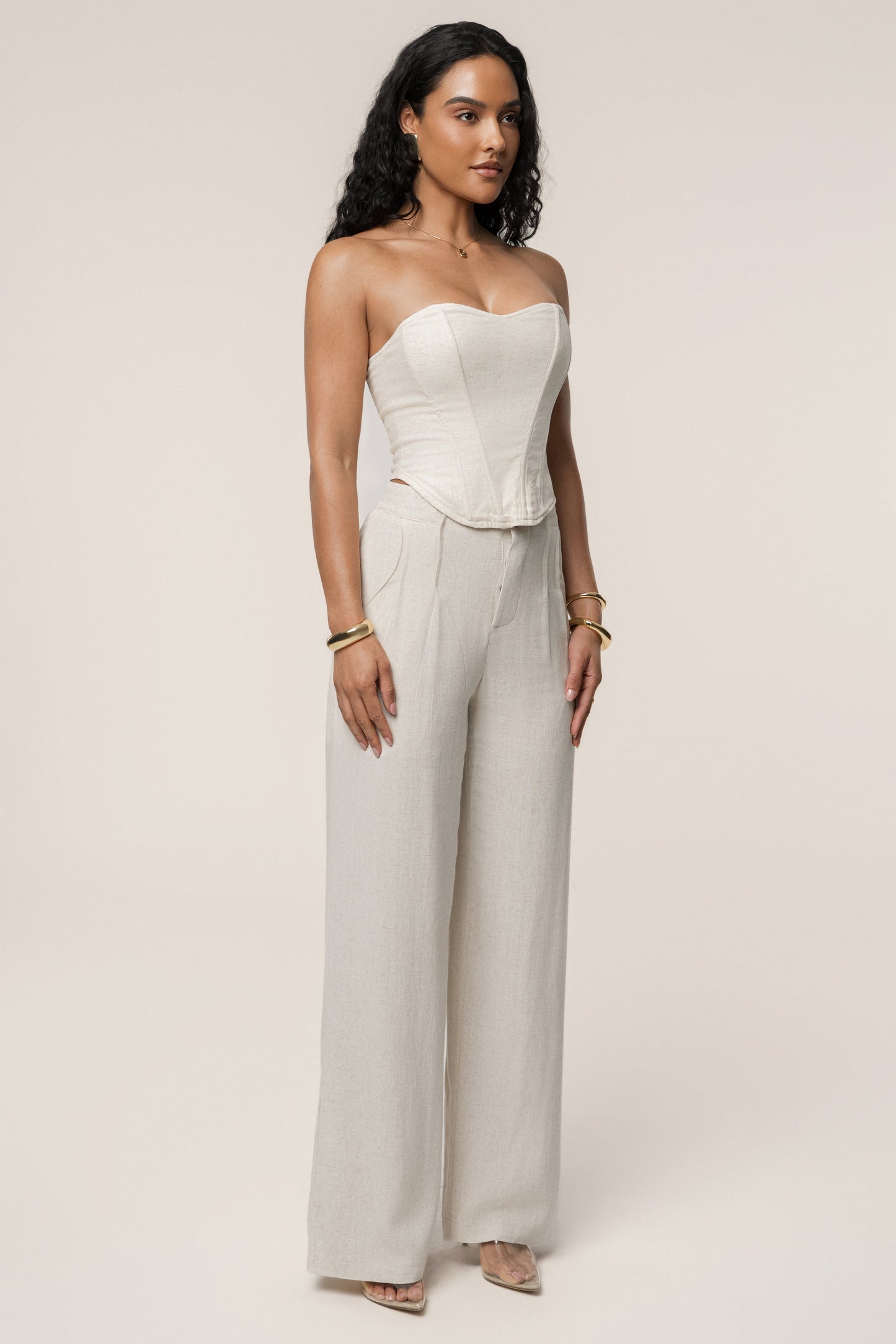 Natural New Obsession Draped Top