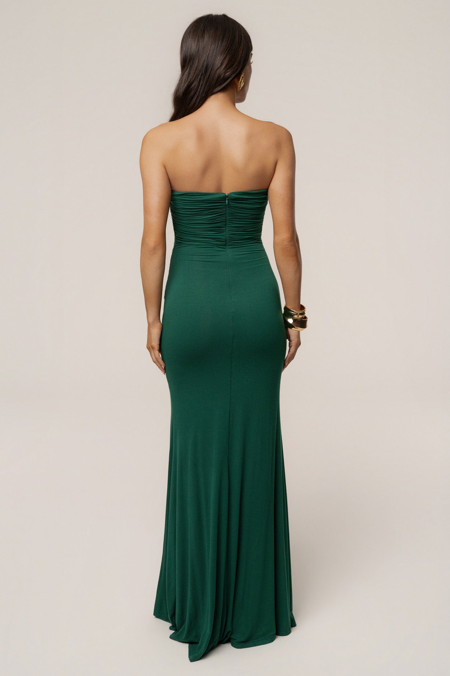Green Athena Cutout Maxi Dress JLUXLABEL